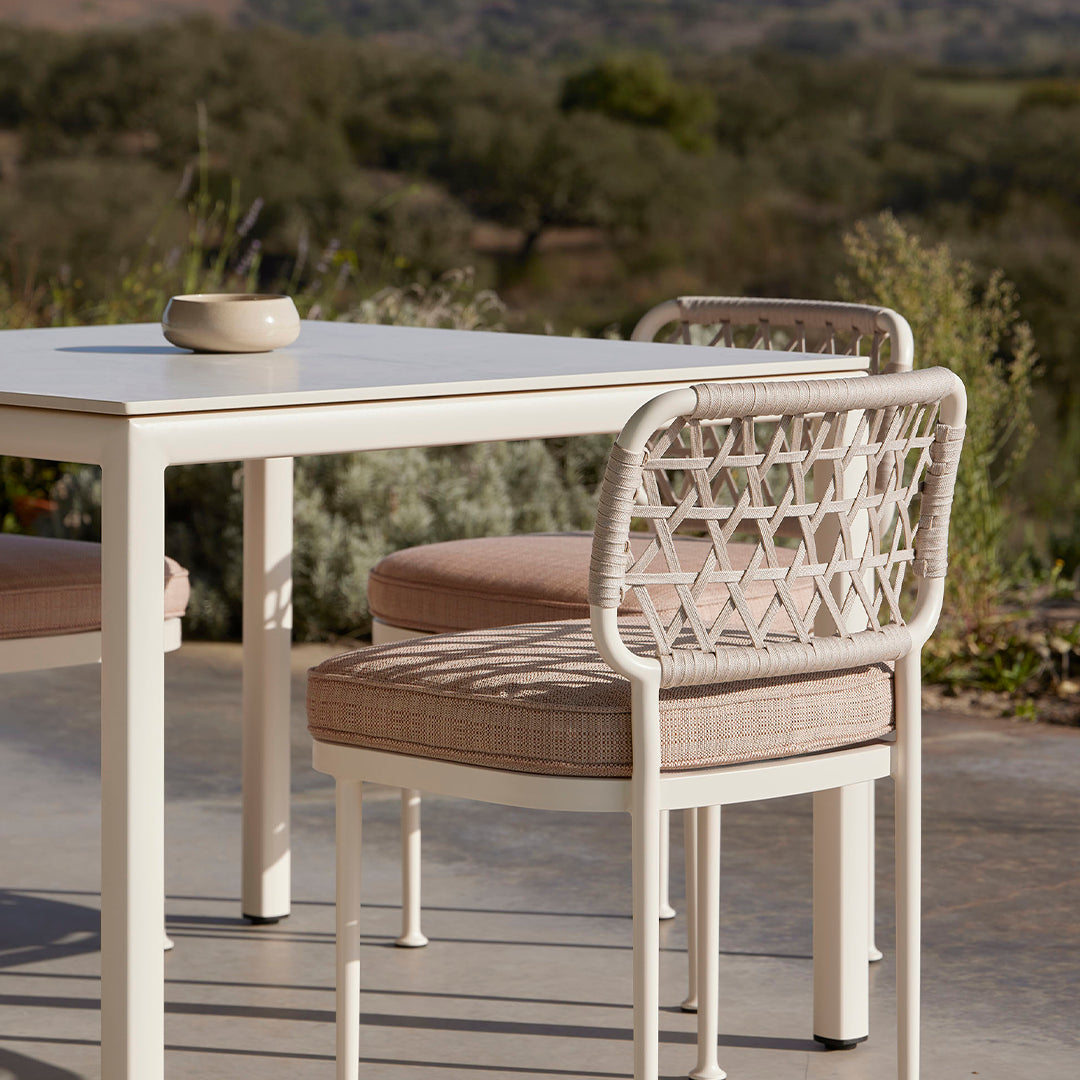 Curio Outdoor Dining Chair - Weather-Resistant Patio Furniture for Garden, Poolside & Backyard Dining - Comfortable & Durable Outdoor Seating