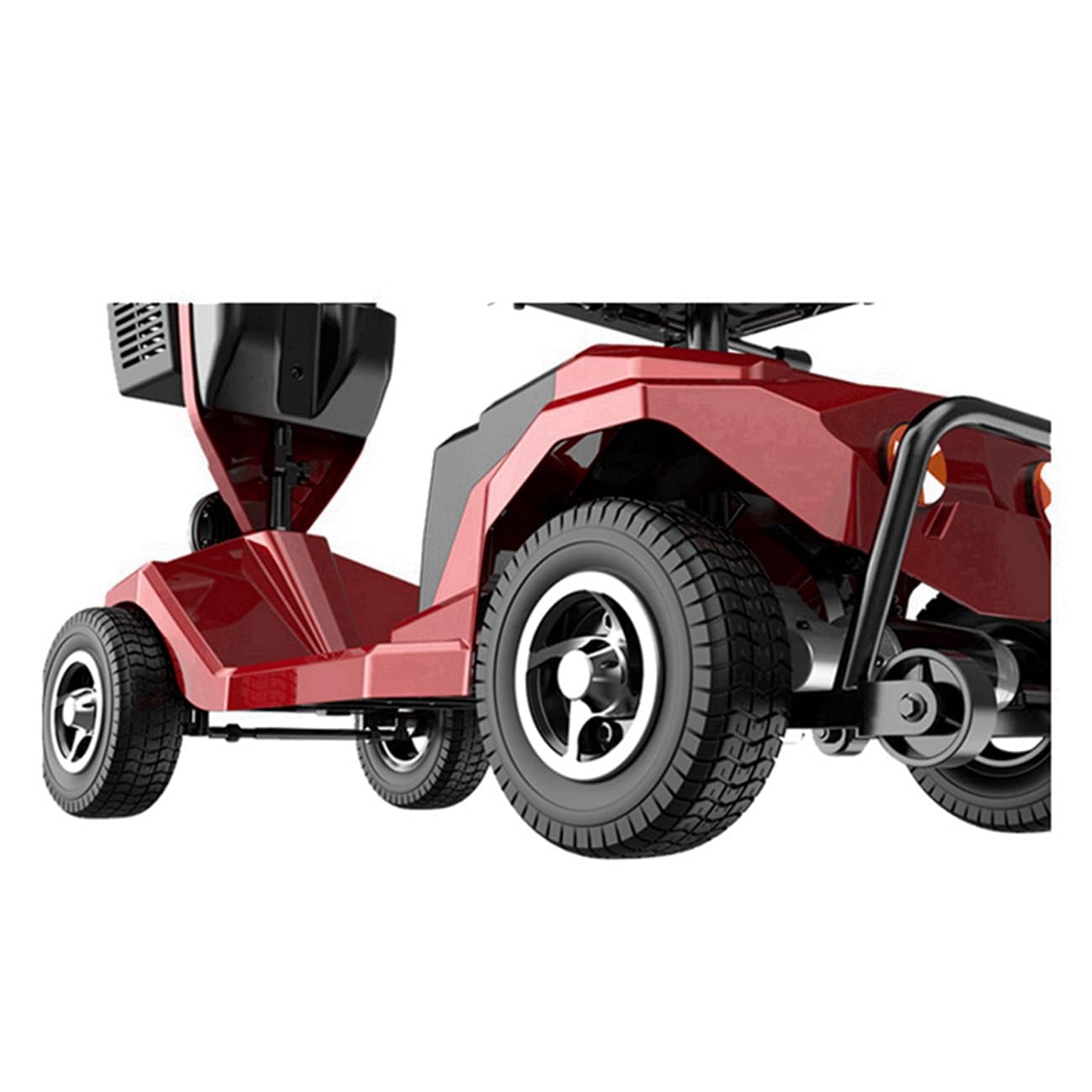 Best 4-Wheel Electric Mobility Scooter for Adults - Lightweight, Portable & Rechargeable - LED Headlights & Storage Basket - Perfect for Travel, Shopping & Outdoor Activities