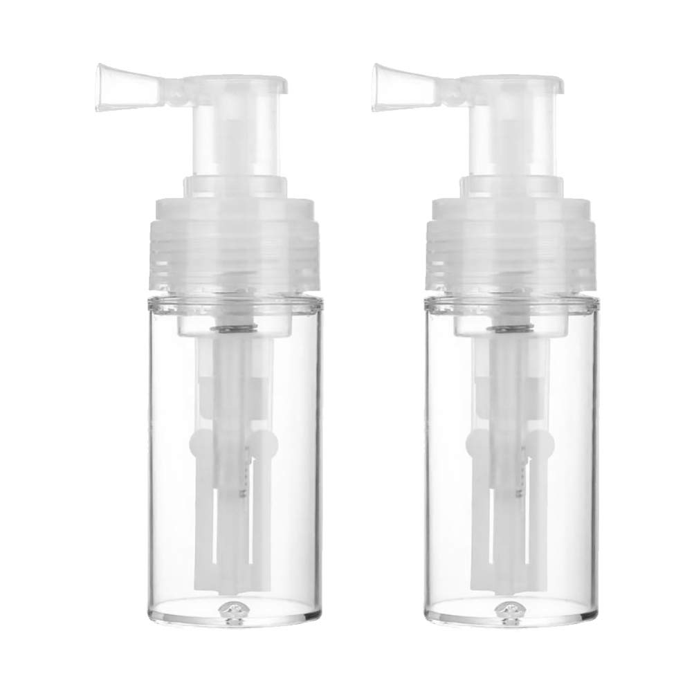 Minkissy 2-Pack 110ml Travel Hair Spray Bottles - Portable Clear Cosmetic Spray Container for Hair Salon, Barber & Travel - Perfect for Styling, Refilling & On-the-Go Use