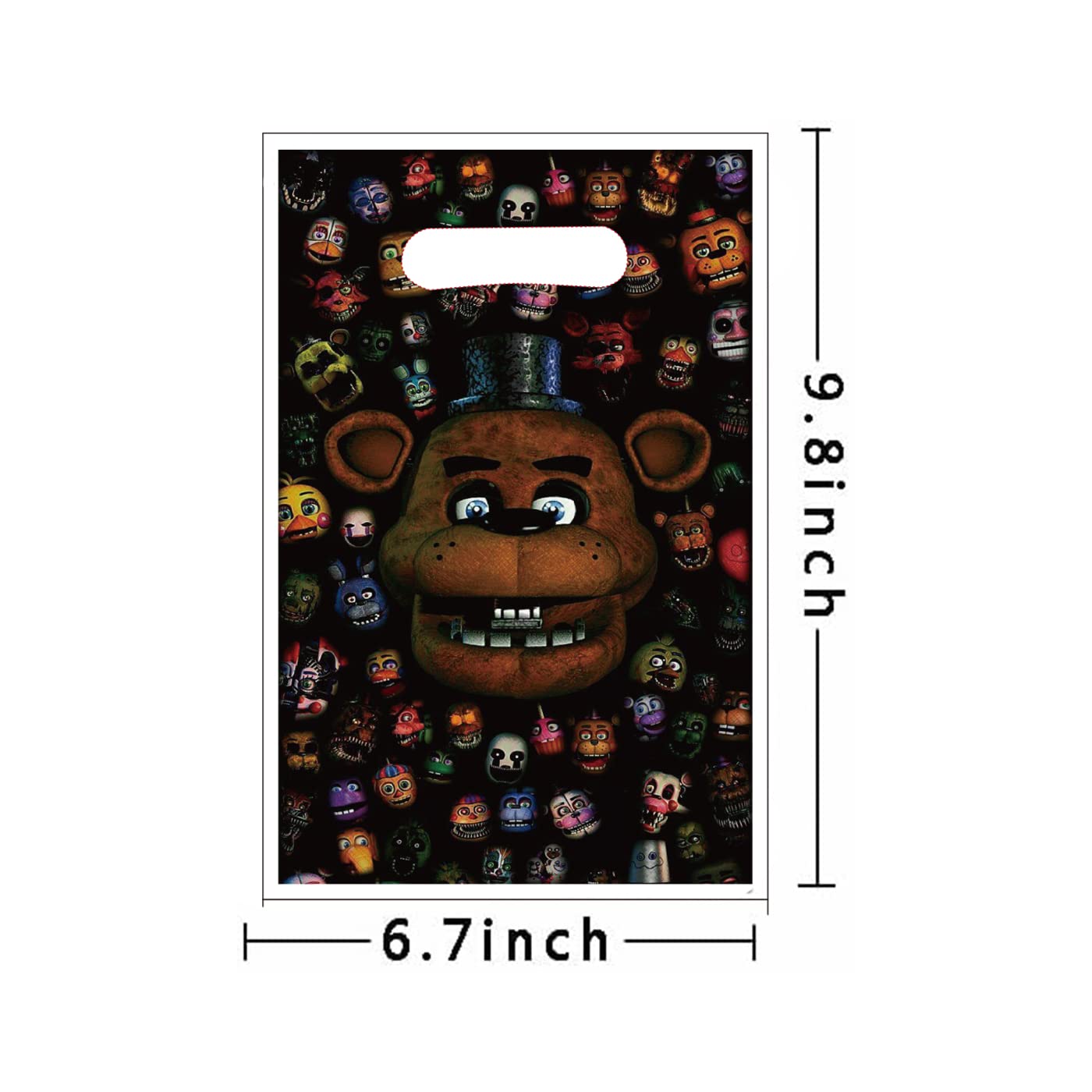30Pcs Five Nights at Freddy's Themed Party Gift Bags - Birthday Party Supplies, FNAF Decorations for Kids & Adults - Perfect for Halloween, Themed Parties & Birthday Celebrations
