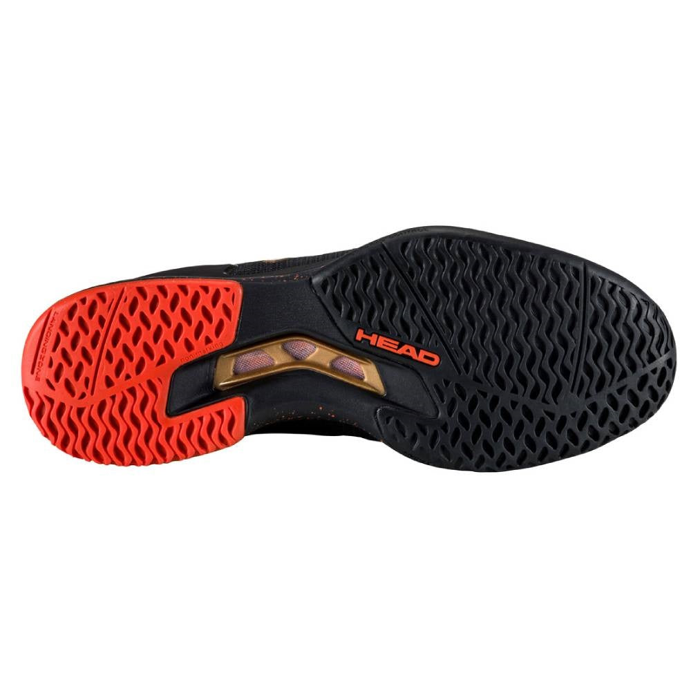 Head Sprint Pro 3.5 SF Men's Tennis Shoes - Lightweight Performance Court Shoes for Men (Black/Orange) | Perfect for Competitive Matches & Casual Play