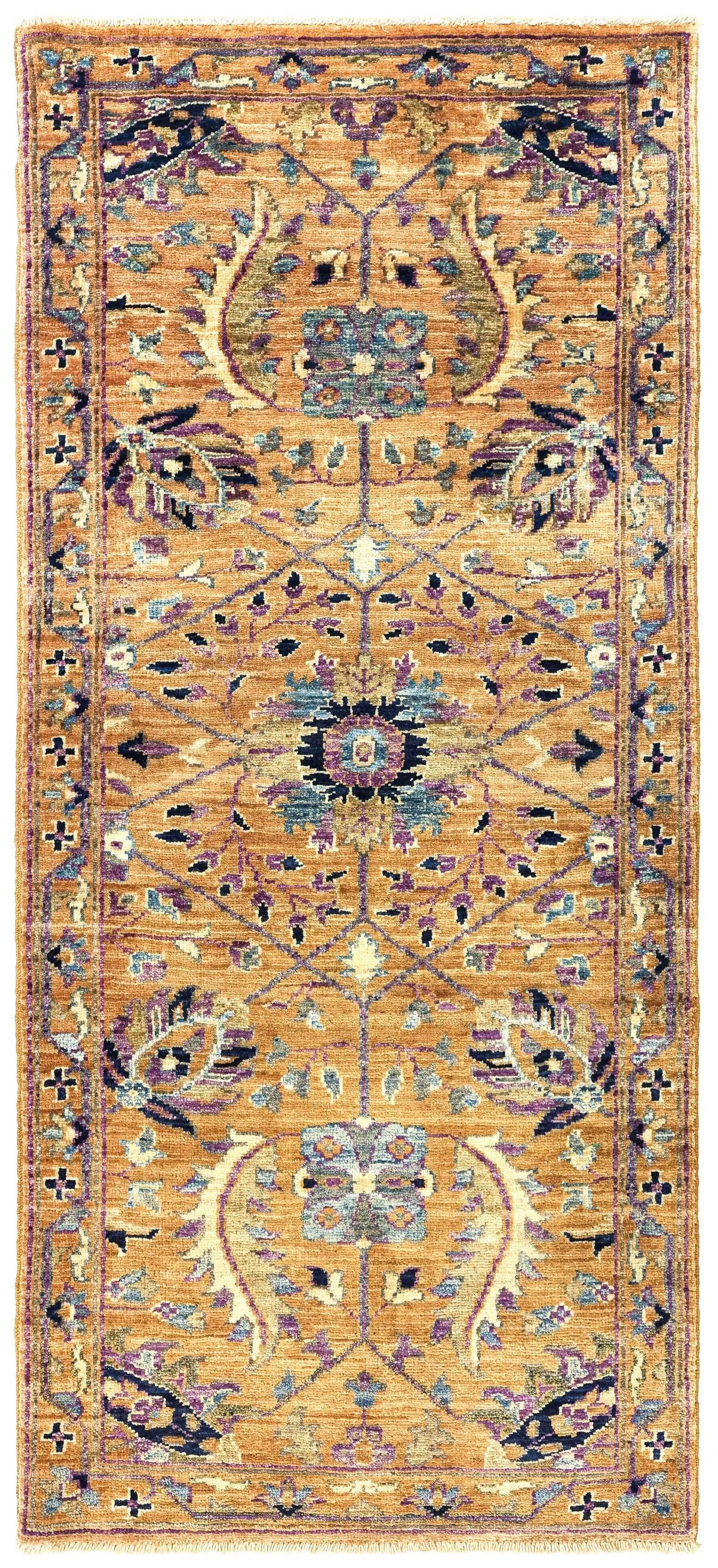 Amritsar Handwoven Traditional Indian Rug - J78789 | Authentic Wool Carpet for Living Room, Bedroom & Home Decor