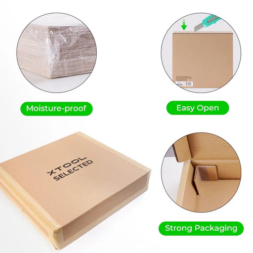 Premium Cherrywood Plywood 12x12x1/8 Inch - Laser Cutting & Engraving Material for DIY Crafts, Home Decor, and Woodworking Projects