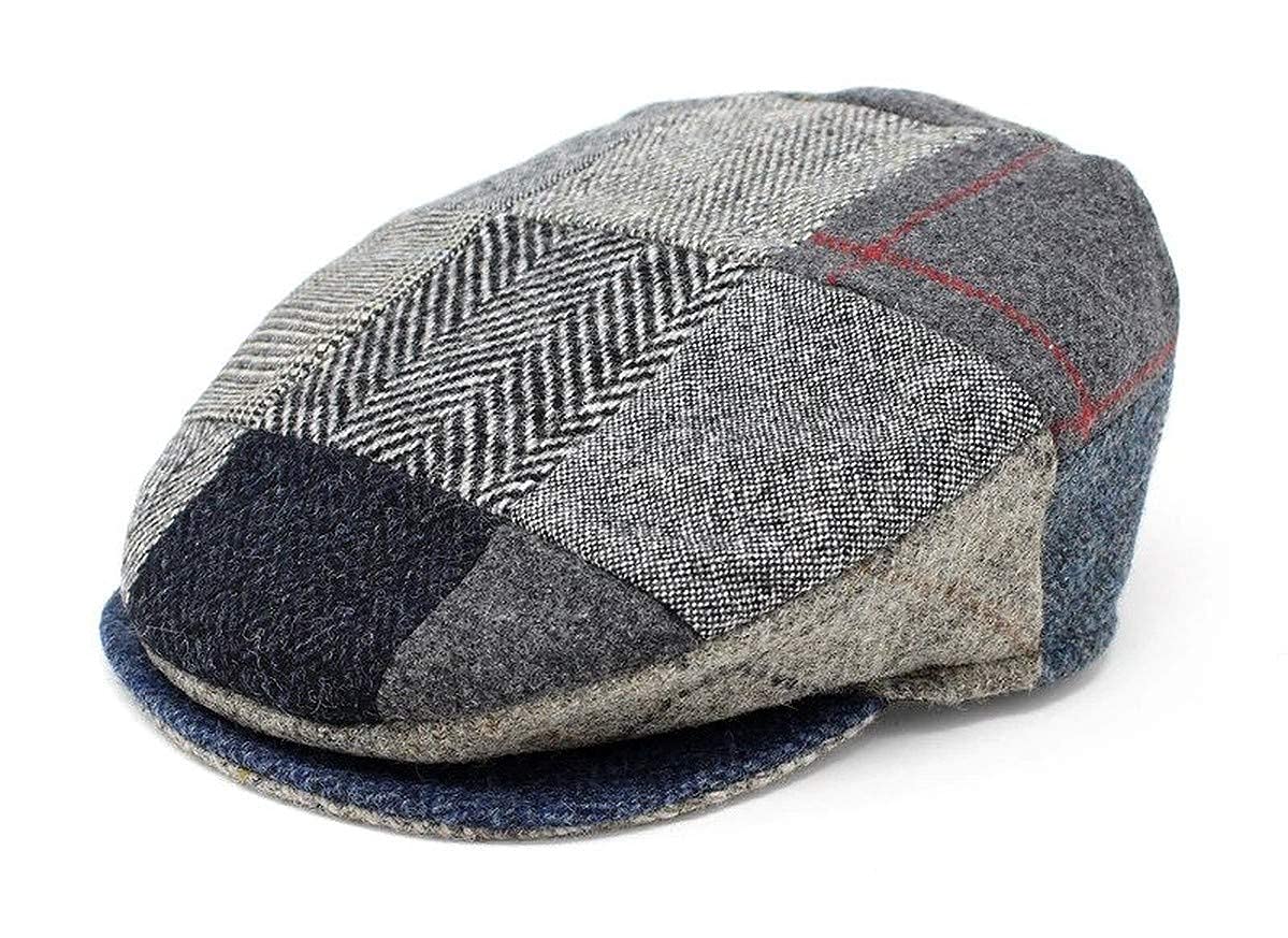 Authentic Irish Tweed Wool Vintage Cap - Unisex Cabbie Hat with Stud Fastener & Taffeta Lining | 100% Made in Ireland | Perfect for St. Patrick's Day, Winter Fashion & Outdoor Activities