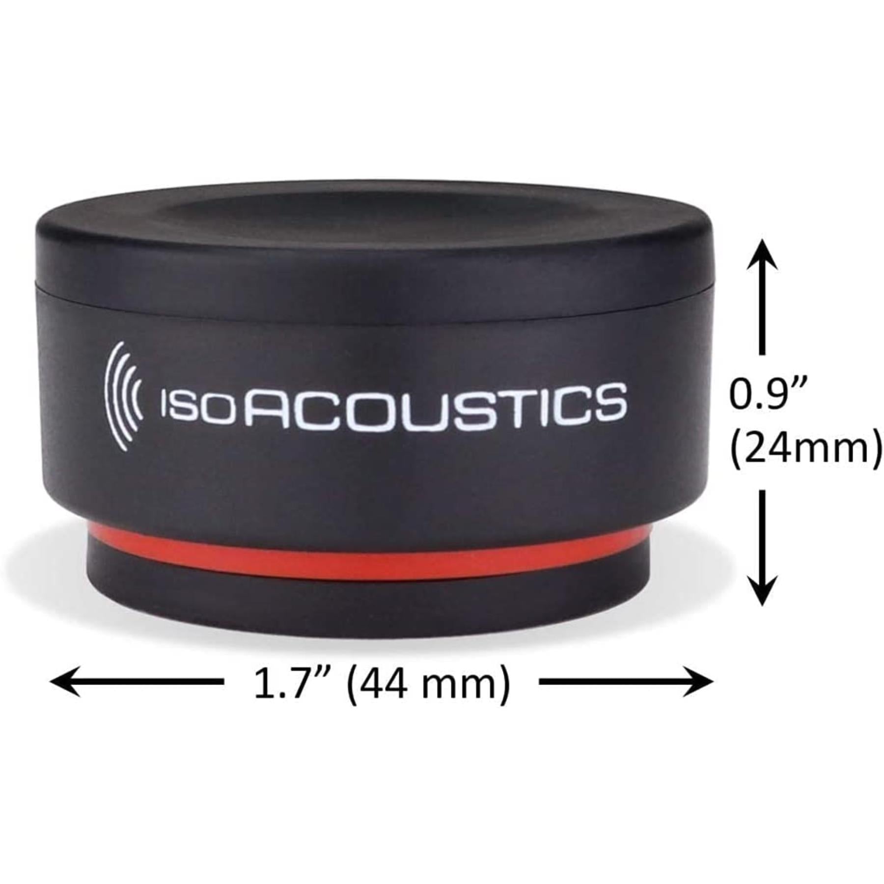 IsoAcoustics Iso Puck Mini Acoustic Isolators - 8 Pack (6 lbs Max/Unit) for Speaker Isolation & Vibration Control - Perfect for Studio Monitors, Bookshelf Speakers, and Hi-Fi Audio Systems