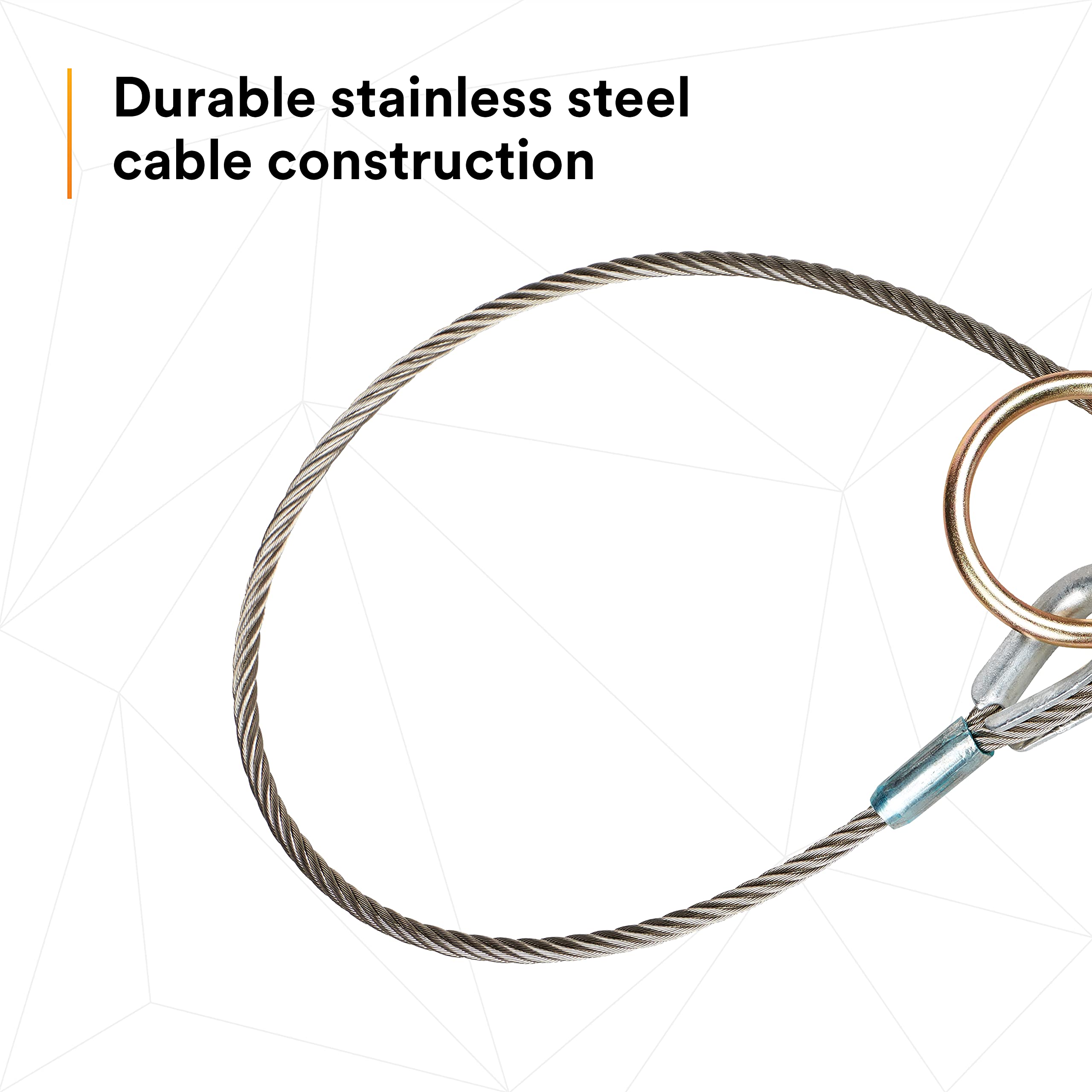 3M DBI-SALA 5900553 Reusable Cable Tie-Off Adapter - Secure Fall Protection for Construction & Roofing Safety | OSHA Compliant