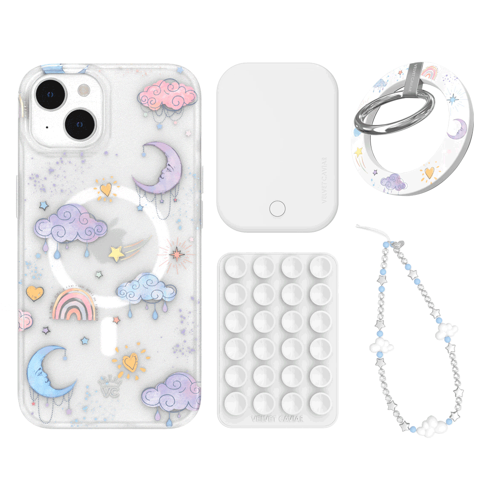 Sweet Dreams Frosted iPhone Case with Grip - Cute & Protective Phone Cover for iPhone 13/14/15 - Perfect for Daily Use, Travel & Work