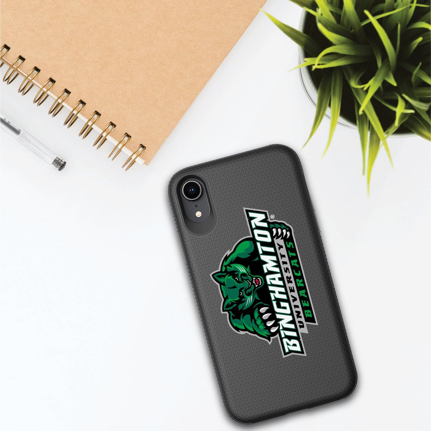 OTM Essentials Rugged Phone Case for iPhone 12 Pro Max | Shockproof Protective Cover | Binghamton University Alumni Gift | Perfect for Outdoor Activities & Daily Use