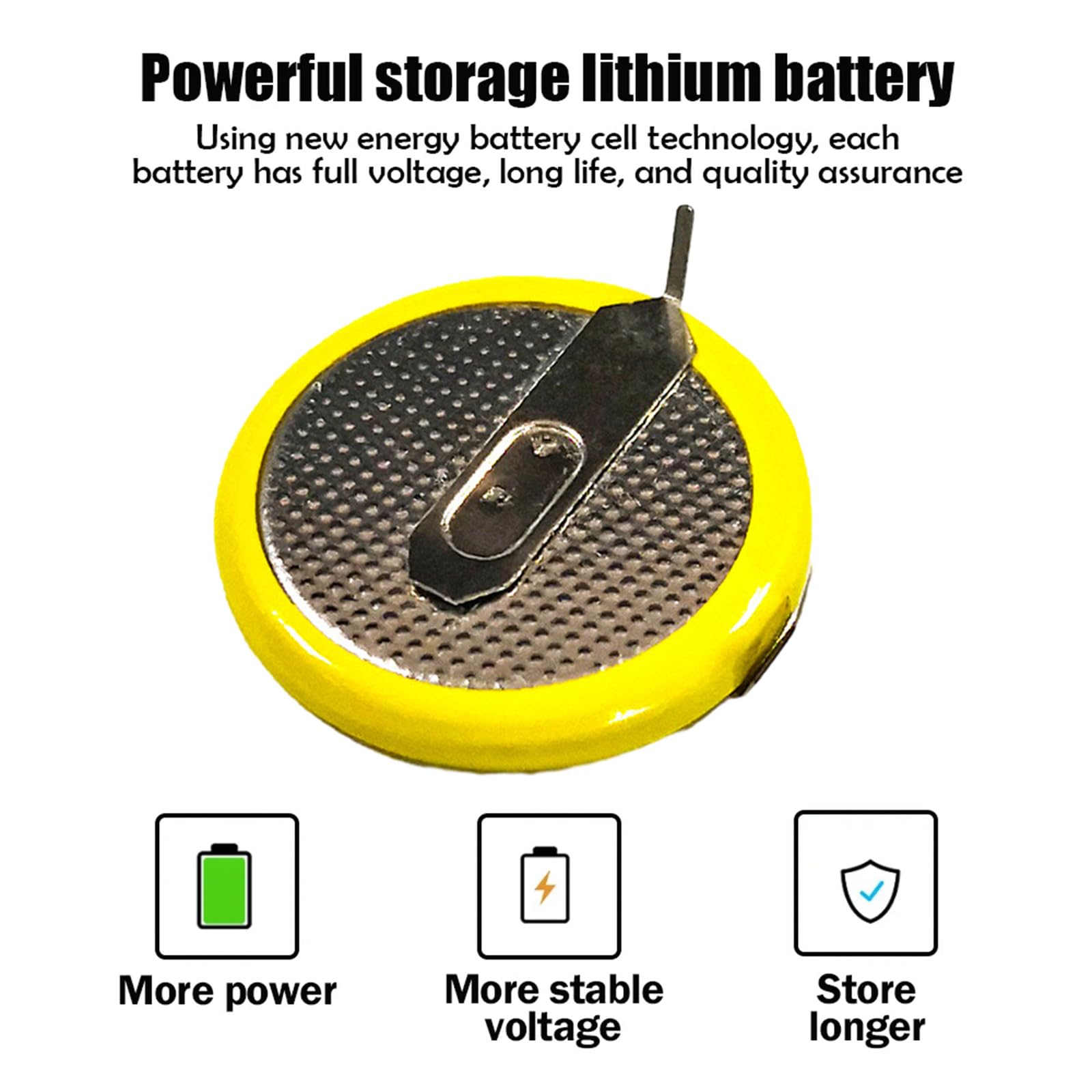 2 Pack LIR2025 3.6V Lithium Rechargeable Button Cell Batteries with Pins - Perfect for Watches, Calculators, Remote Controls & Electronic Clocks - Long-Lasting Power for Small Devices