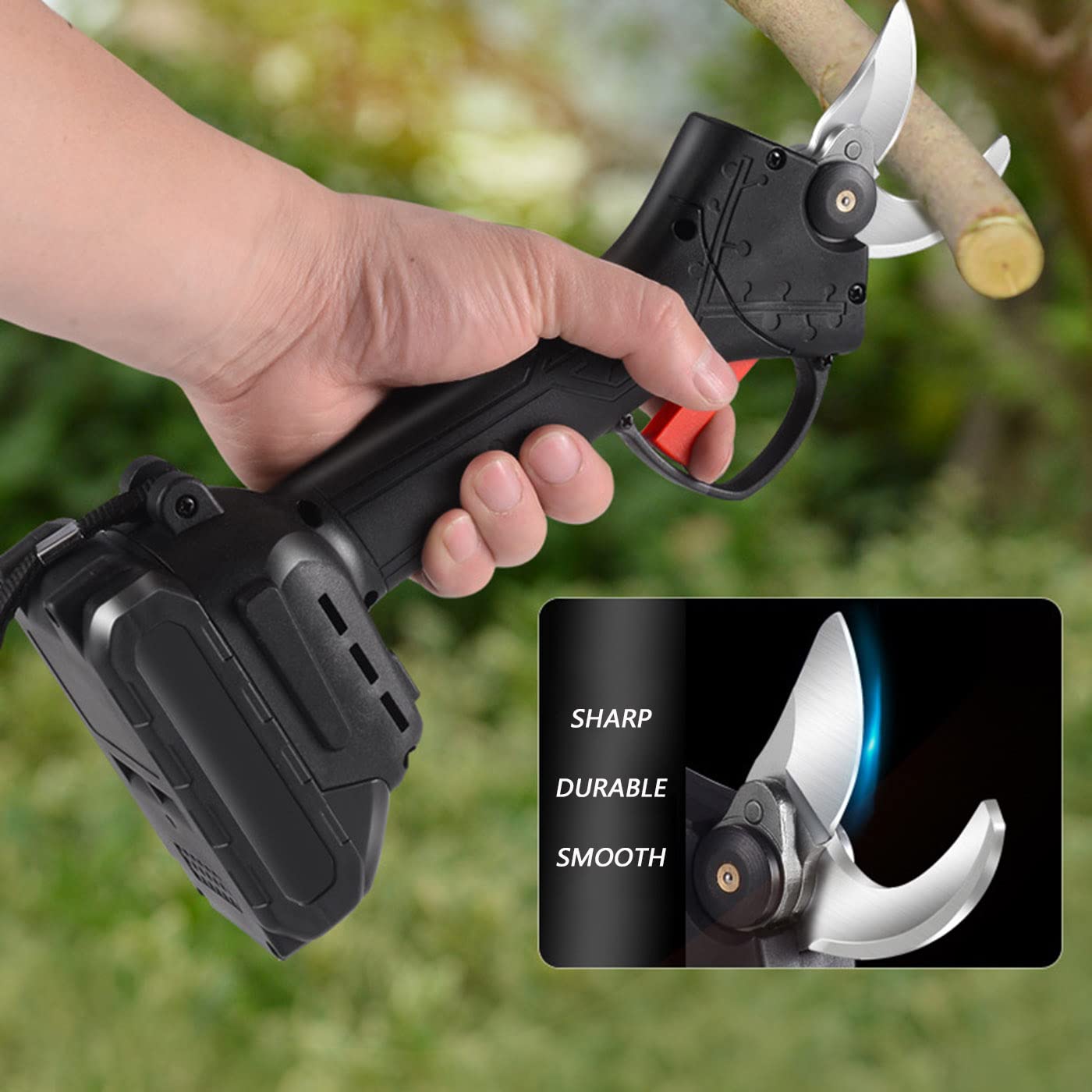 Electric Pruning Shears - Lithium Battery Garden Shears for Thick Branches & Fruit Trees | Perfect for Orchard & Gardening