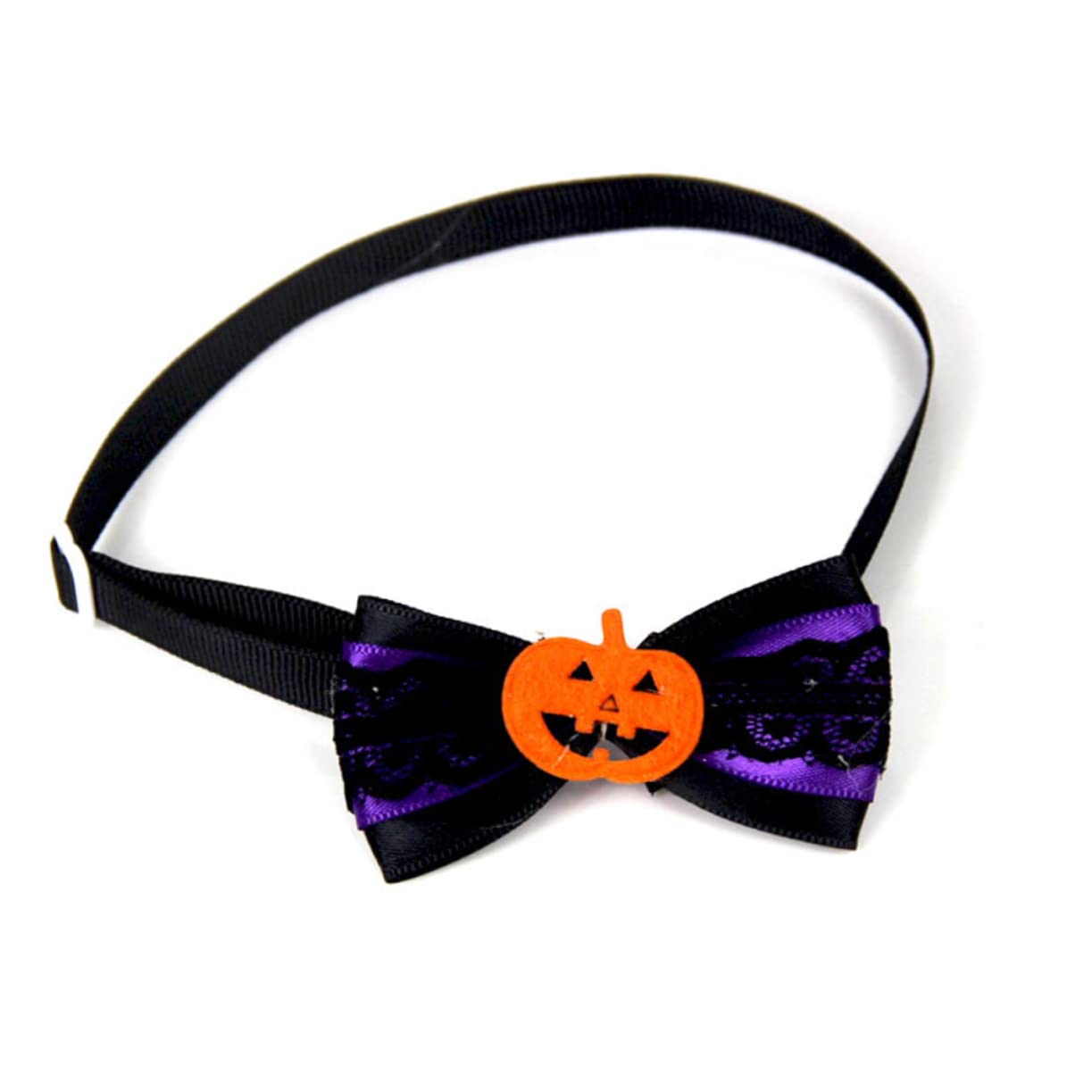Kisangel 3-Pack Adjustable Dog Collars for Medium Dogs - Bowknot Collar with 20 Halloween Accessories | Perfect for Pet Costume Parties & Holiday Dress Up