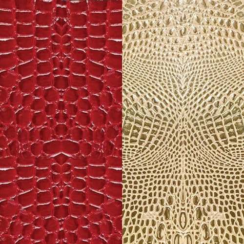 Gold & Red Alligator