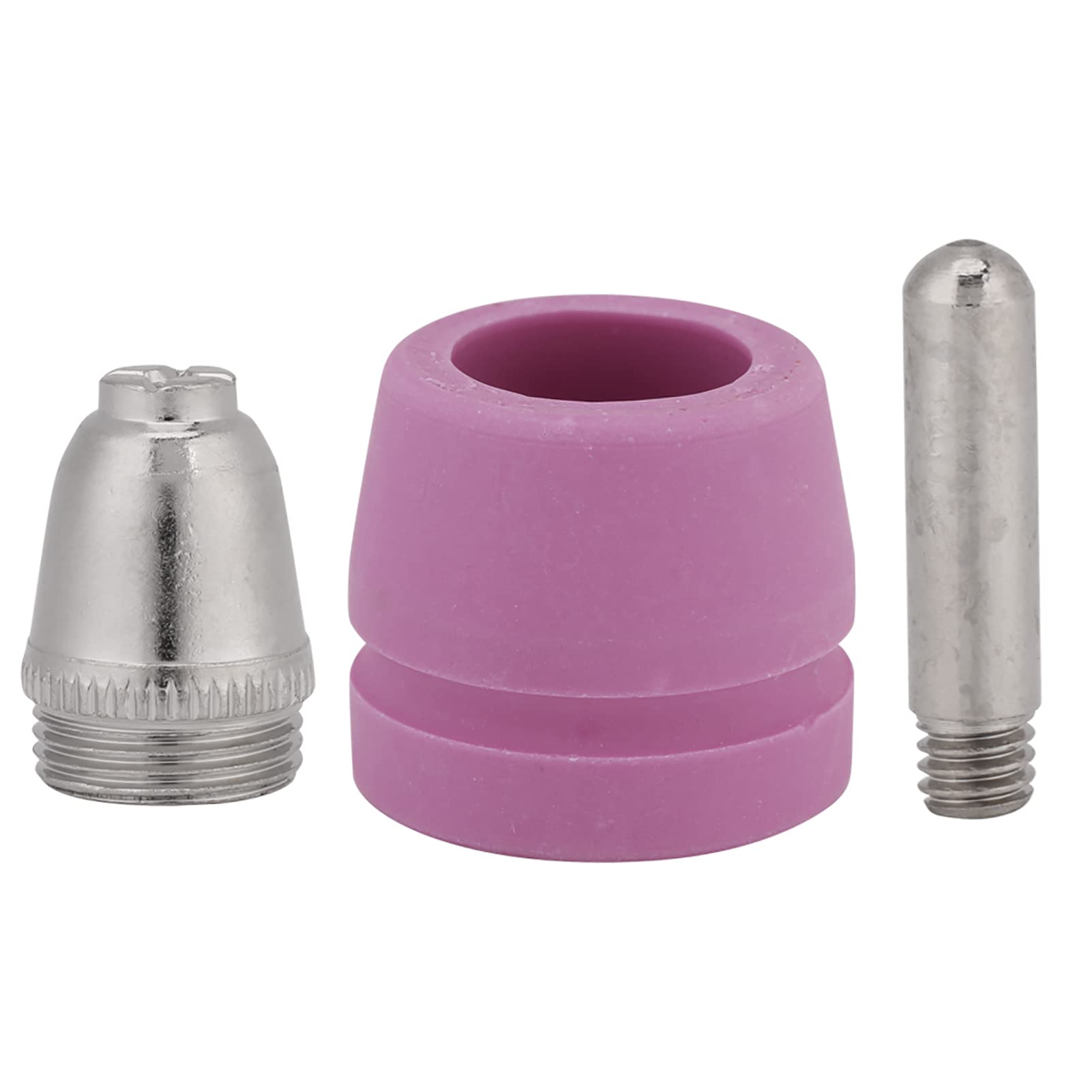 Galvanized Copper Ceramic Electrode Nozzles Cups Kit - Plasma Cutting Consumable Accessories for Metal Fabrication, Welding & DIY Projects