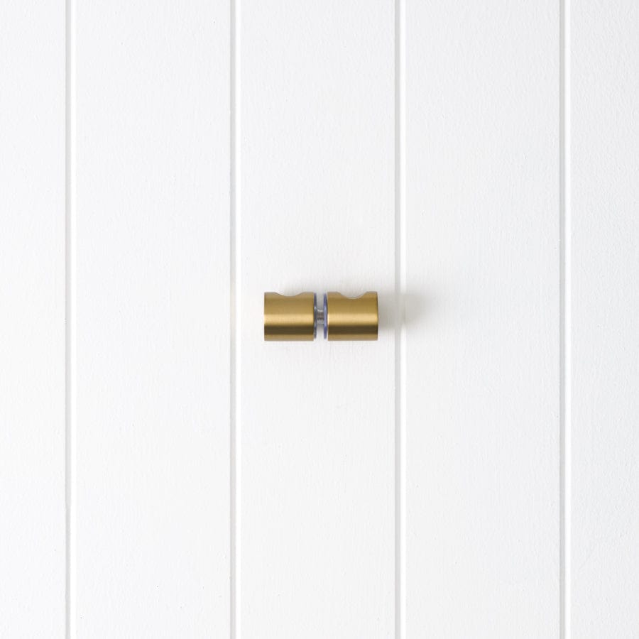 Brushed Brass Shower Door Handle - Elegant Bathroom Hardware for Modern & Classic Showers - Perfect for Home Renovation & Spa-Like Bathroom Upgrades