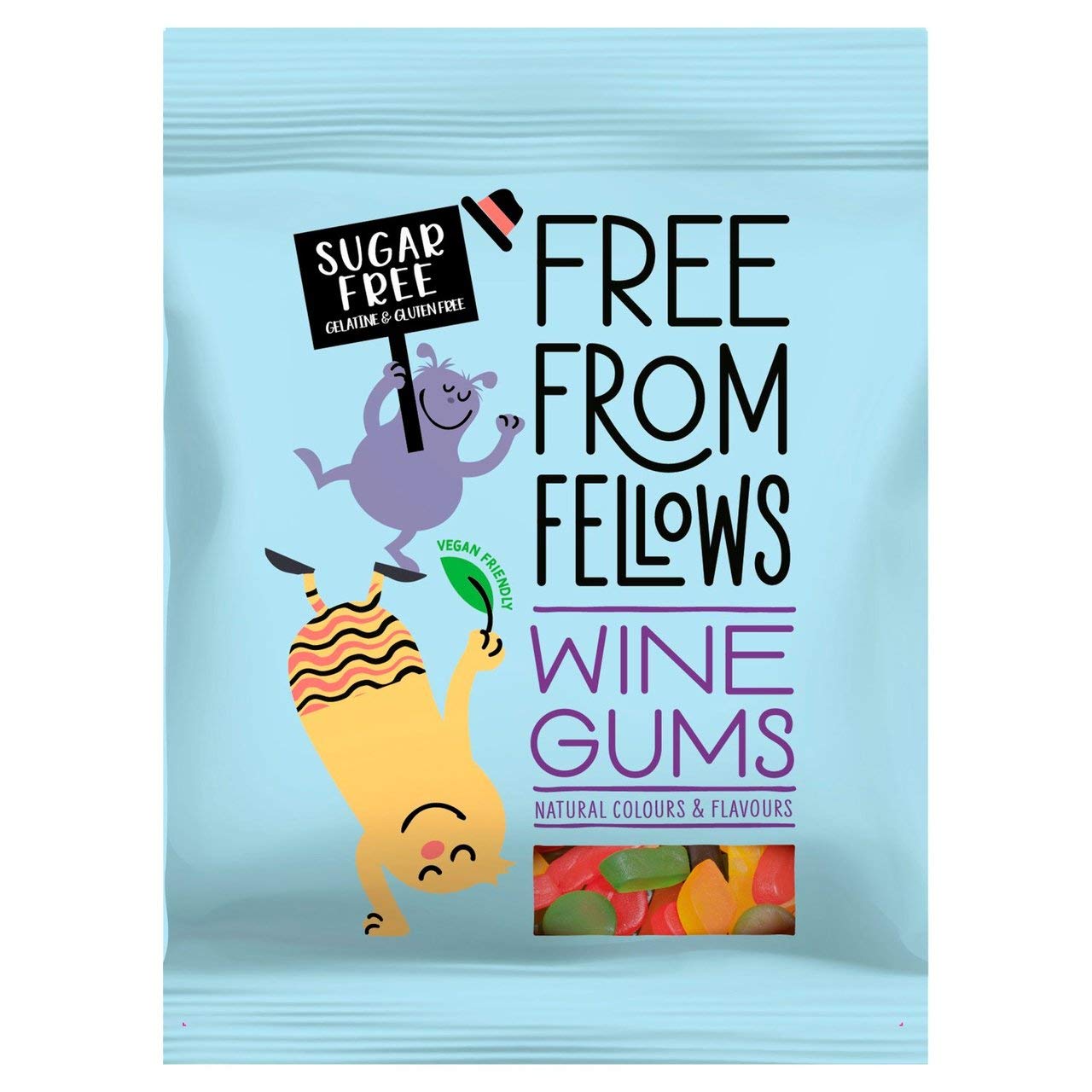 5-Pack Sugar Free Wine Gums Sweets - 3.5oz Each | Vegan, Gluten Free & Keto Friendly Candy | Perfect for Diabetics, Low-Carb Diets & Healthy Snacking