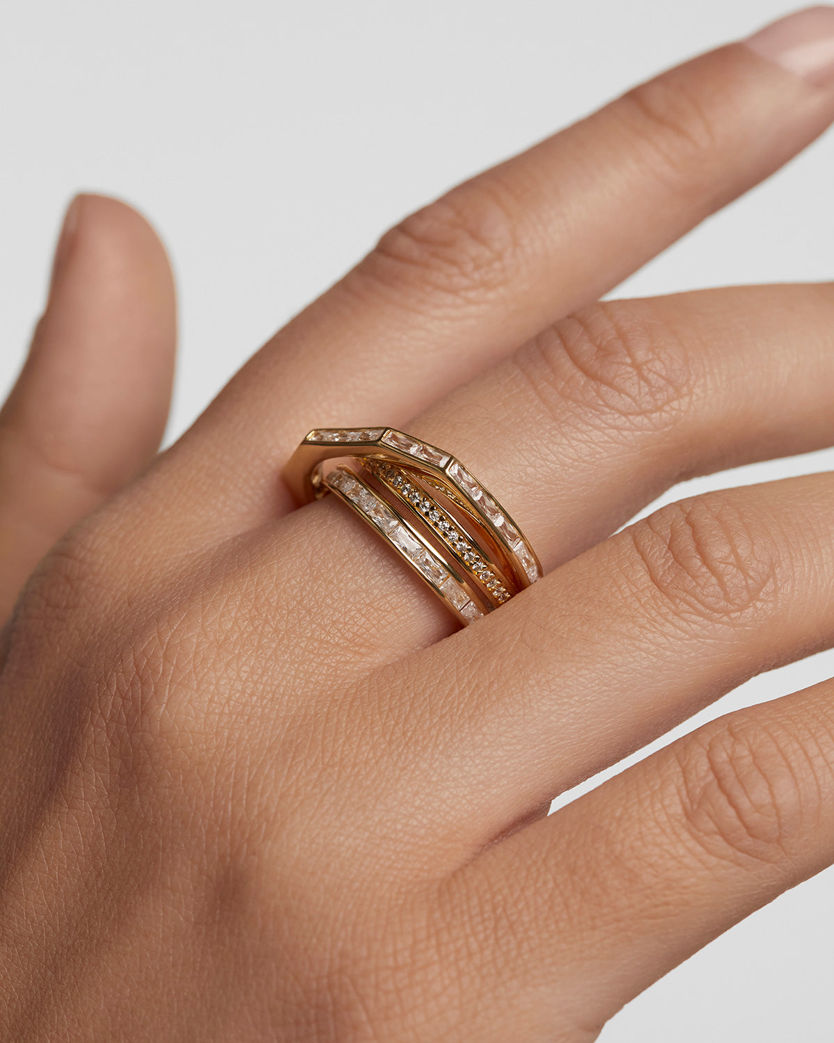 GRID 3 Verona Ring - Elegant Stainless Steel Stackable Ring for Women | Perfect for Everyday Wear, Gift Giving & Special Occasions
