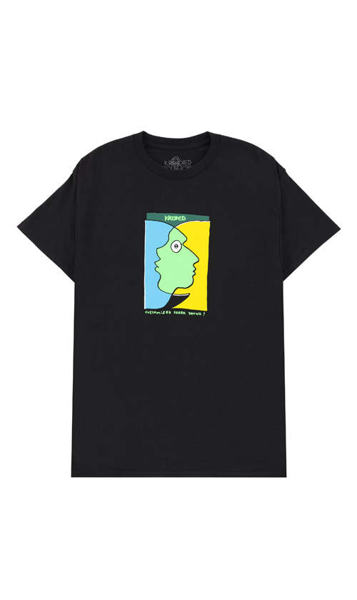 Krooked Freakshows Men's Graphic T-Shirt - Black Cotton Tee for Casual Wear & Street Style