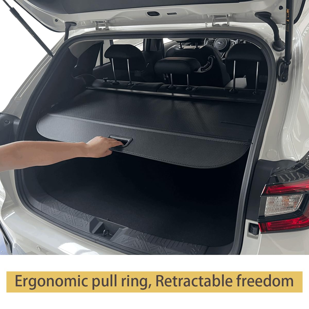 2024-2025 Lincoln Nautilus Retractable Cargo Cover - Premium Trunk Security Shade for SUV Accessories | Protects Luggage & Keeps Items Organized (Perfect for Road Trips, Groceries & Outdoor Gear Storage)