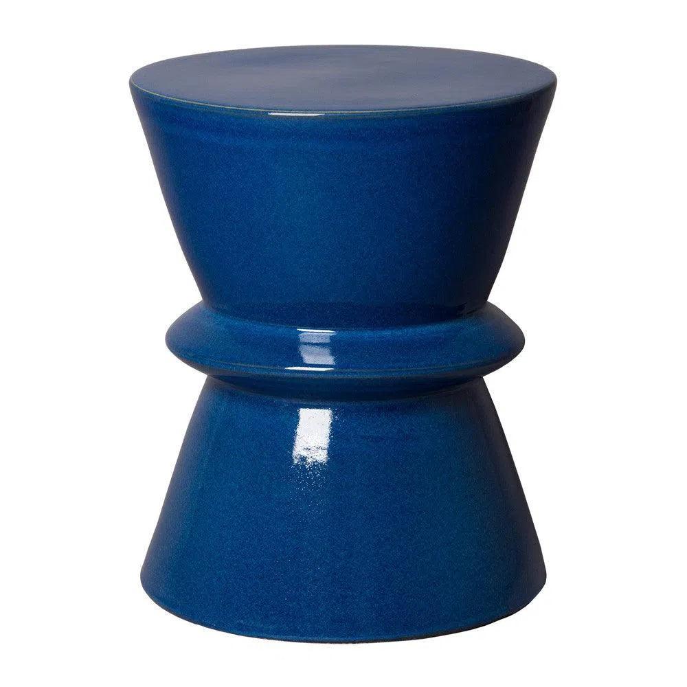 18 Inch Waterproof Ceramic Garden Stool - Durable Outdoor Patio Furniture for Garden, Poolside, and Backyard Decor