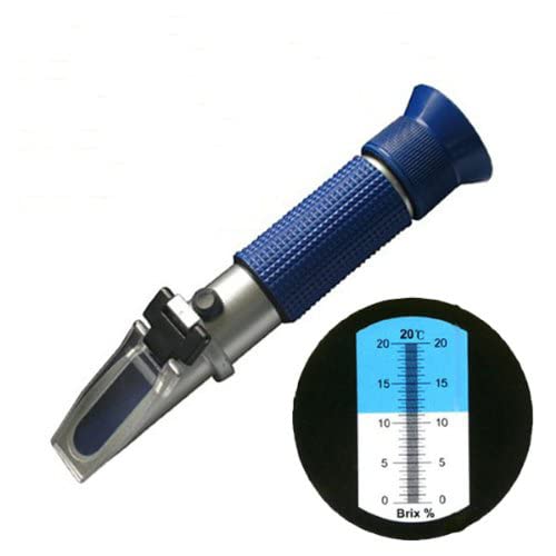 0-20% Brix Handheld Refractometer with ATC - Digital Sugar Content Tester for Fruits, Honey & Beverages | Perfect for Home Brewing, Winemaking & Agriculture