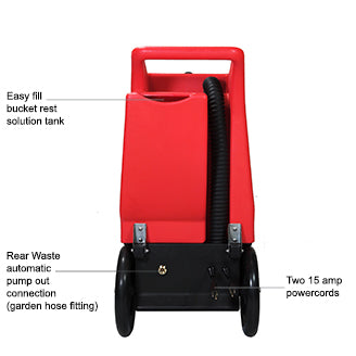 Rotovac MONSOON Portable Carpet Cleaner - Most Powerful Vacuum Extractor for Deep Cleaning Carpets, Upholstery, and Stairs | Perfect for Home, Office, and Auto Detailing