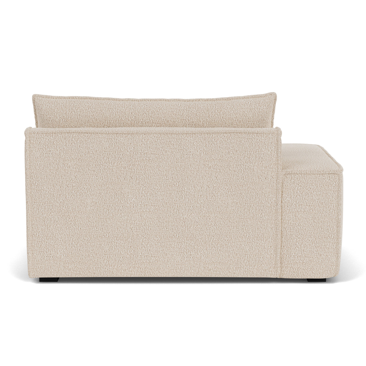 Daphne Boucle 1-Seater Left Arm Modular Sofa - Modern Compact Loveseat for Small Spaces, Apartments & Cozy Living Rooms
