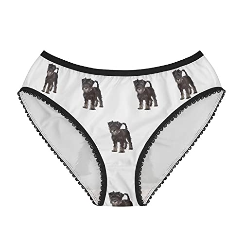 Miniature Schnauzer Dog Pattern Women's Cotton Underwear - Comfortable Briefs & Funny Panties for Dog Lovers - Perfect for Casual Wear, Gifts & Themed Parties