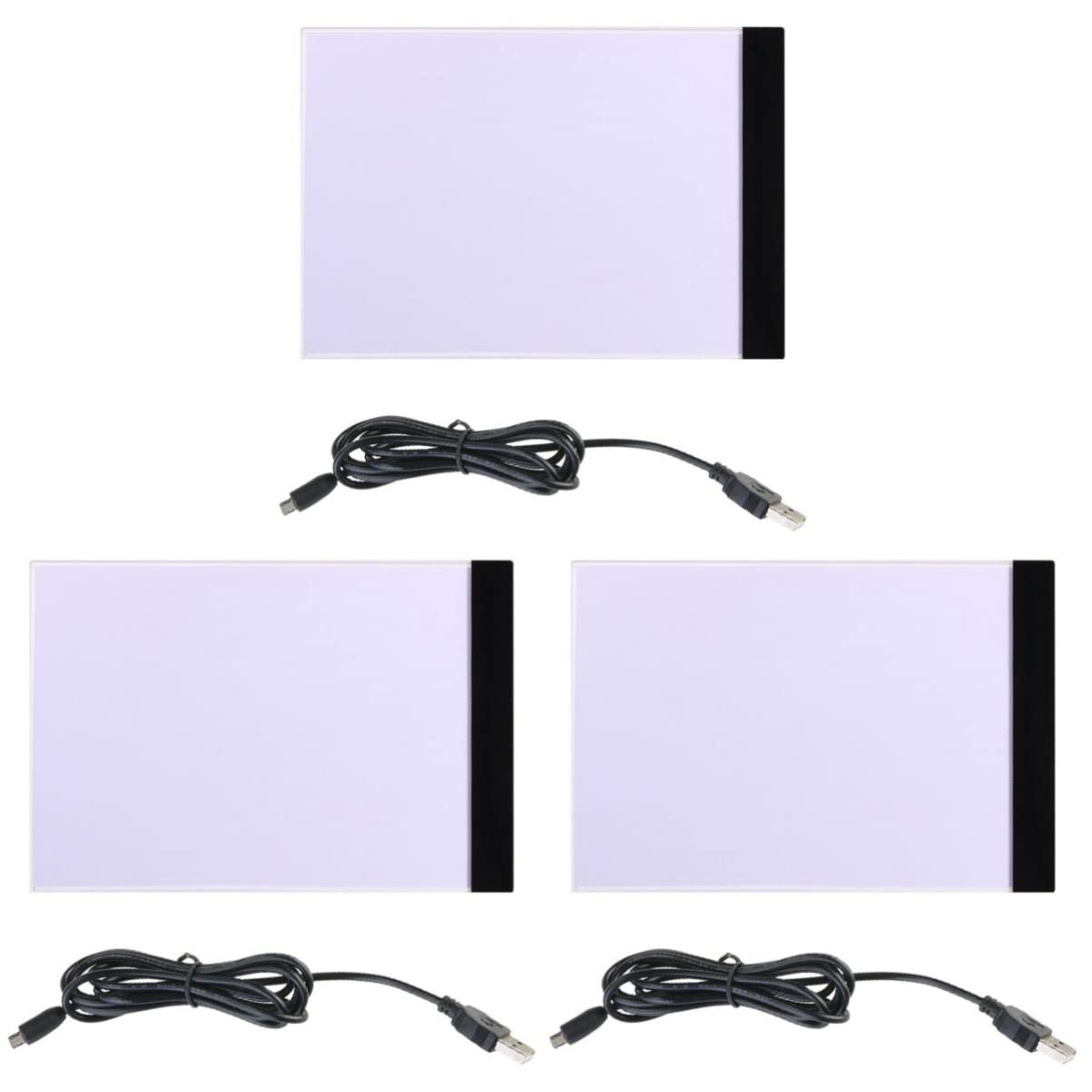 Ciieeo 3-Piece A4 LED Light Box - Portable Tracing Light Board for Artists, Crafters & Designers - Perfect for Calligraphy, Sketching & DIY Projects
