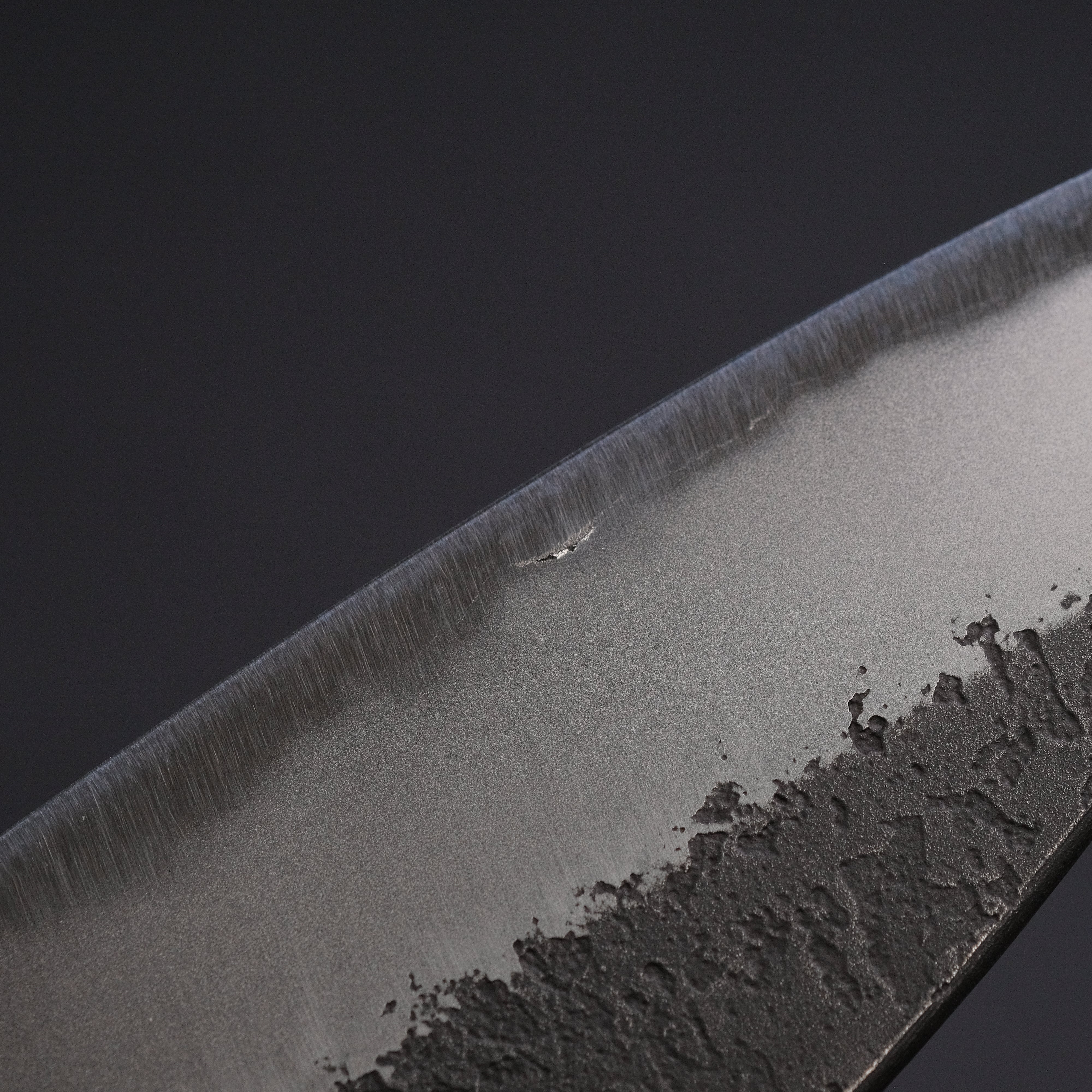 Premium Toshihiro Wakui Kurouchi Nashiji Blue #2 Gyuto 240mm Japanese Chef Knife - Handcrafted Ebony Handle - Professional Kitchen Knife for Sushi, Meat & Vegetables (Limited Discount)
