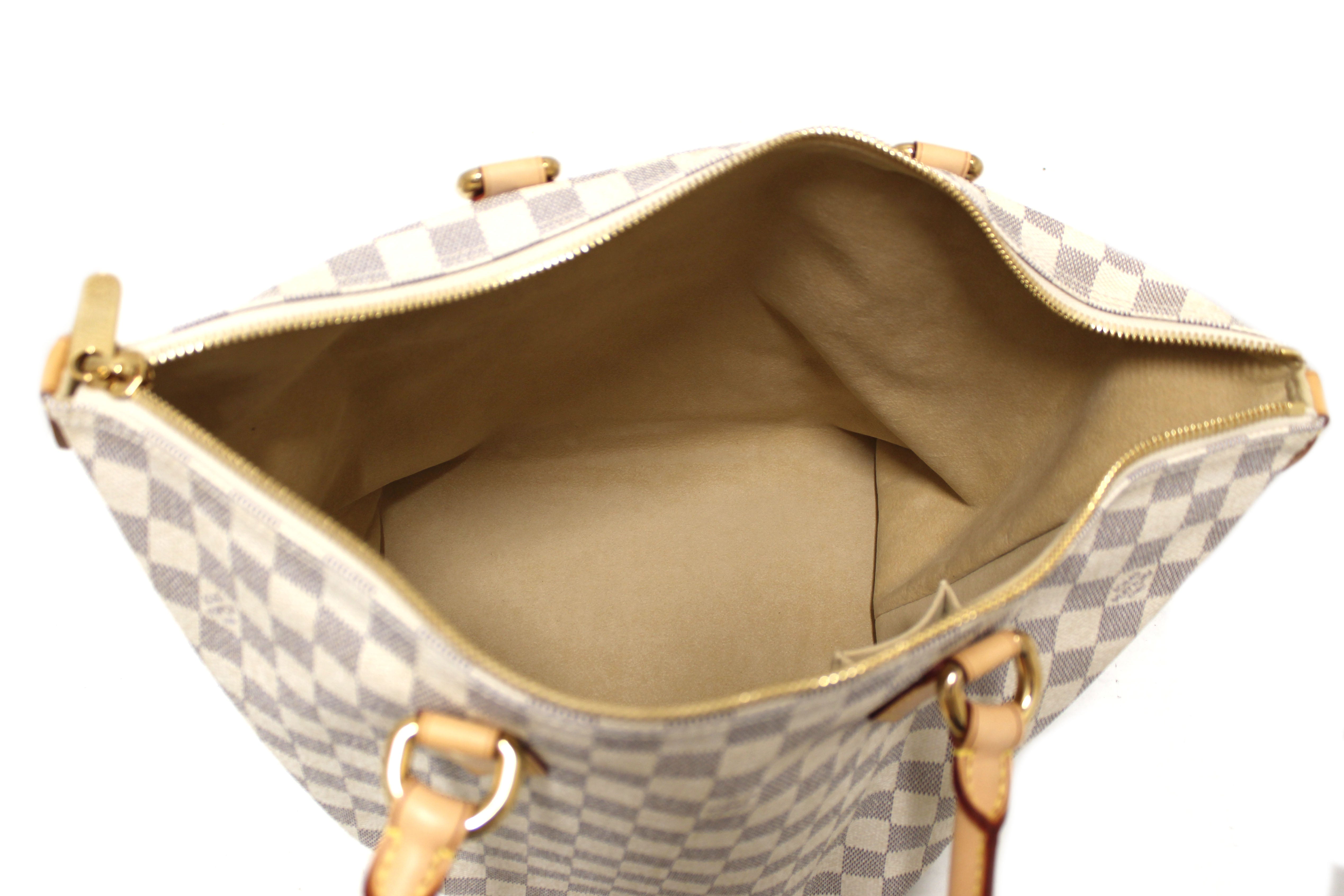 Authentic Louis Vuitton Damier Azur Saleya MM Shoulder Bag - Luxury Designer Handbag for Women, Perfect for Work, Travel & Everyday Use