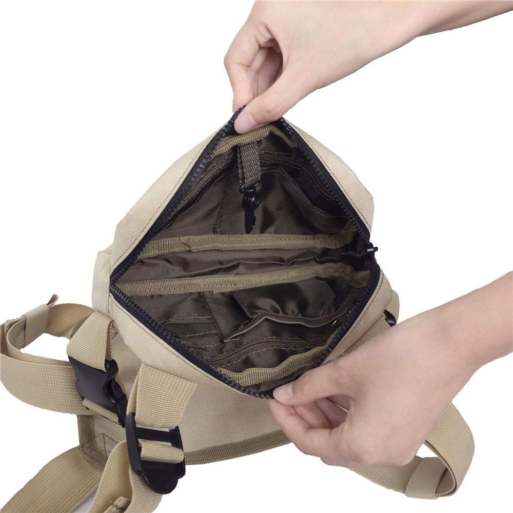 Tactical Chest Bag Molle Outdoor Sports Chest Rig - Adjustable Functional Crossbody Bag for Hiking, Camping, Airsoft & Military Use