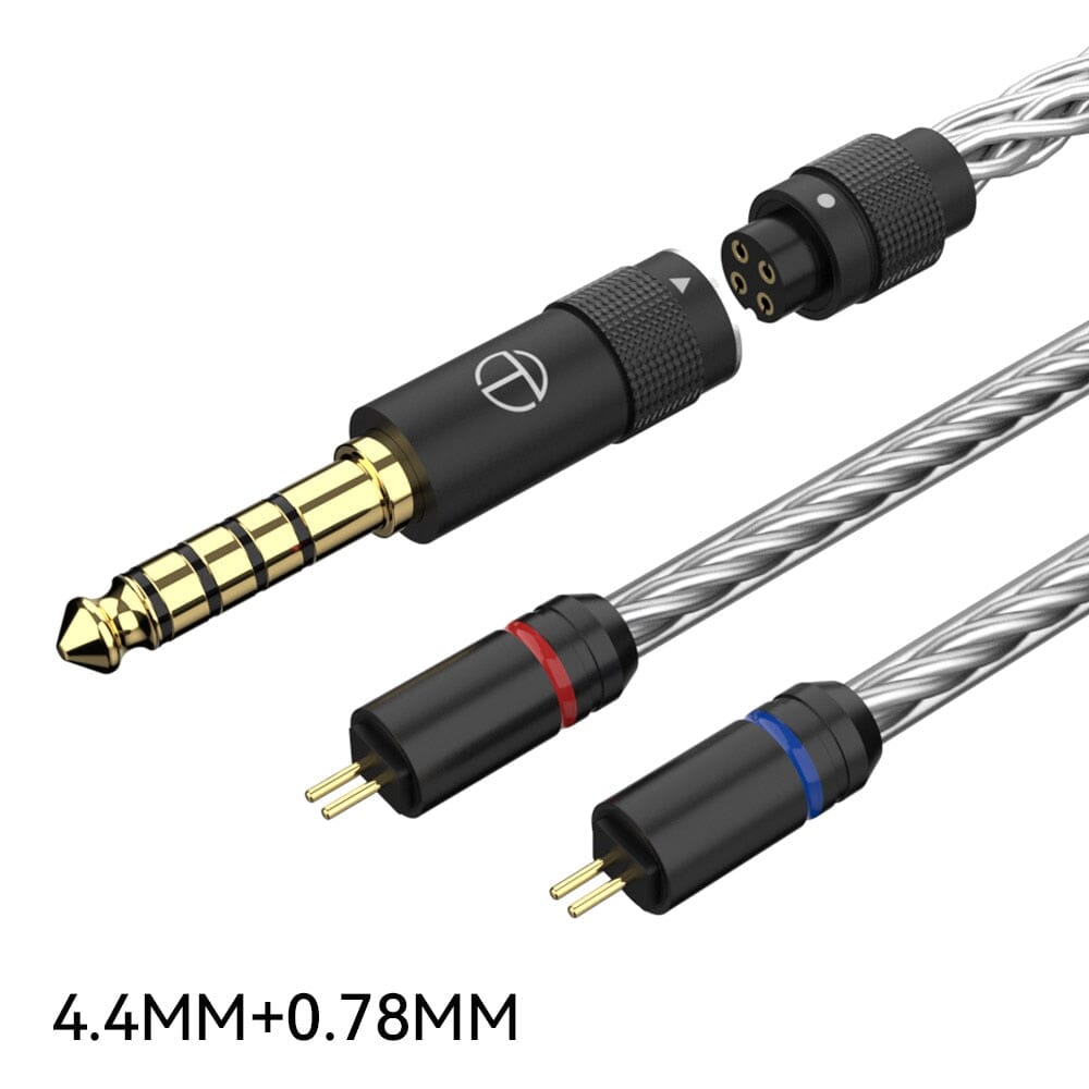 TRN T3 PRO 8 Core Pure Silver Upgrade Cable for TRN VX PRO BAX MT1 PRO Earphones - High-Quality Audio Replacement Wire for Audiophiles & Music Lovers