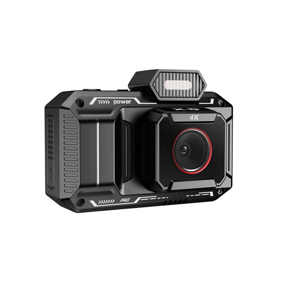 Komdndht Digital Camera HD - Retro Vlogging Camera with Selfie Filters, No Memory Card Required, Easy to Install & Use (Black) - Perfect for Travel, YouTube Vlogs & Everyday Photography