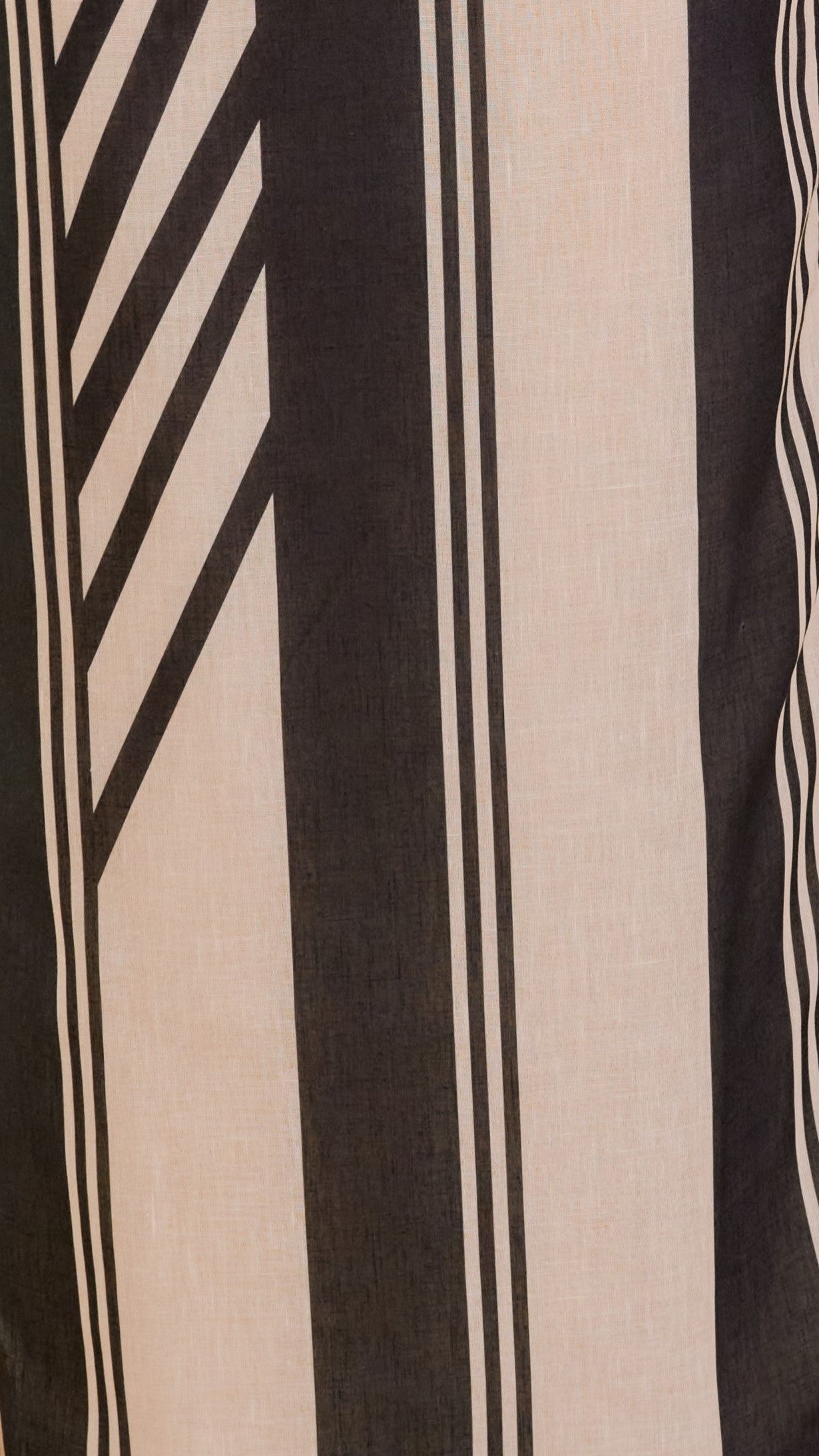 Jayme Midi Skirt - Black & Cream Striped Flowy Skirt for Women | Casual & Office Wear | Perfect for Work, Dates & Special Occasions