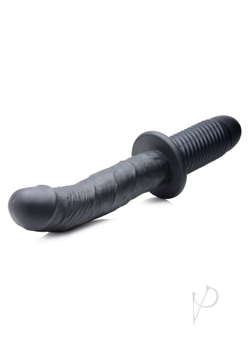 Large Realistic Rechargeable Silicone Anal Probe - Black | Ass Thumpers for Enhanced Pleasure | Perfect for Couples Play & Solo Exploration