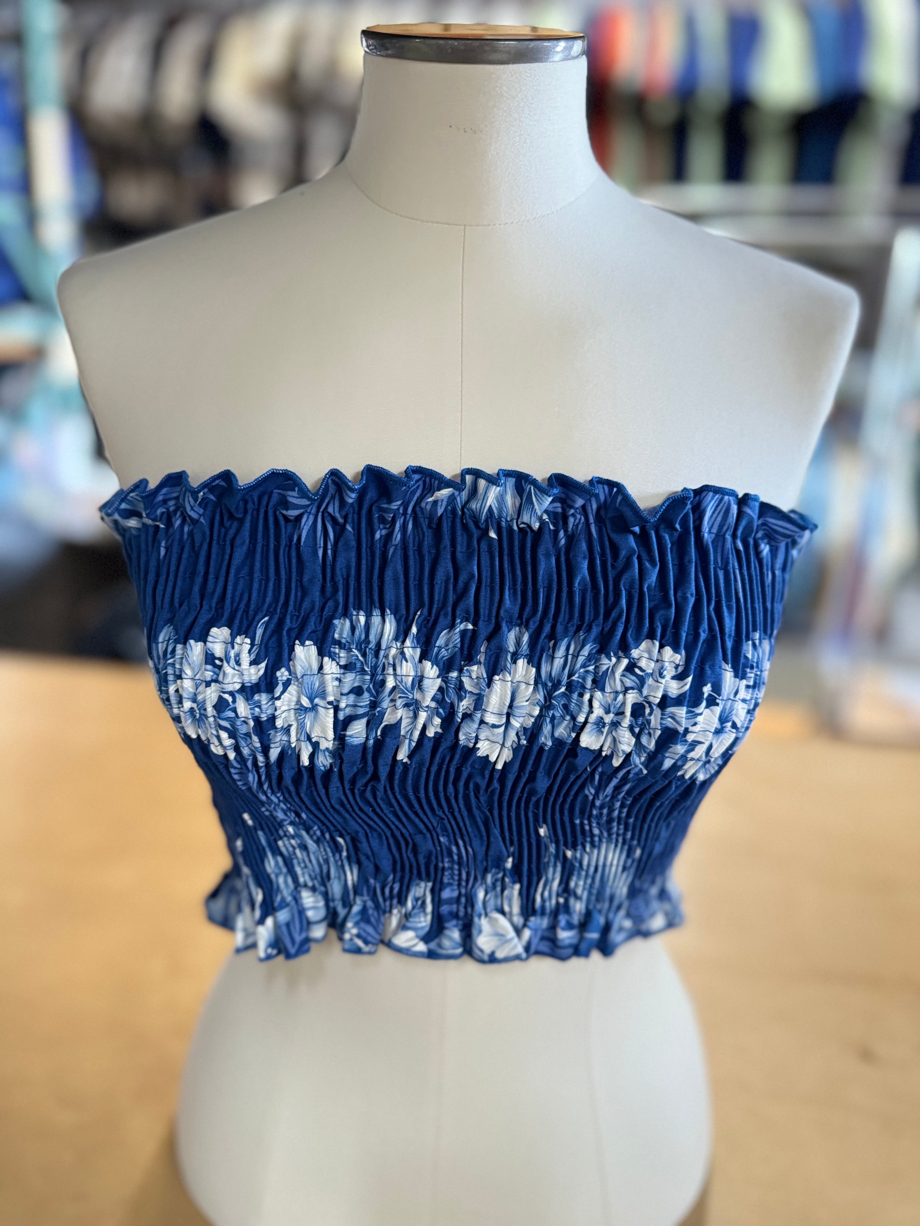 Authentic Hawaiian Made Tube Top - Floral Print Women's Beachwear for Summer Vacation & Tropical Getaways