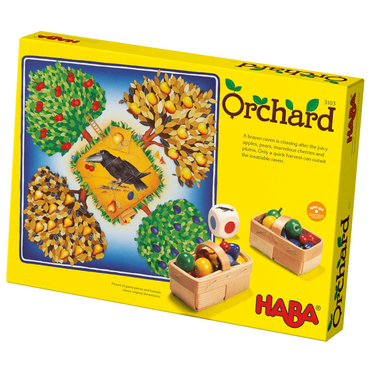 Haba Orchard Cooperative Wooden Board Game for Kids - Fun Educational Family Game for Preschool Learning & Teamwork Skills (Perfect for Classroom, Birthday Parties & Family Game Nights)