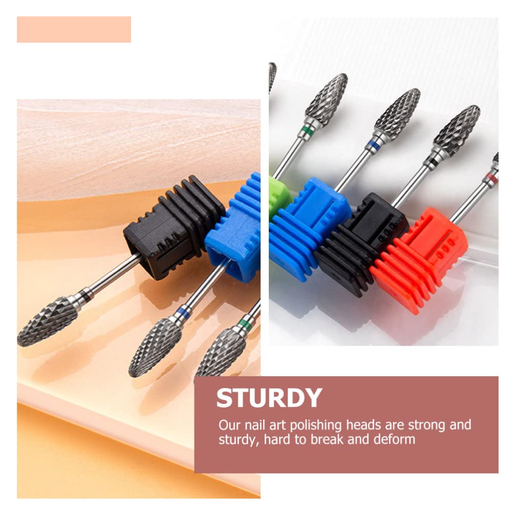 Minkissy Professional Nail Drill Bits Set - Tungsten Steel Nail Polisher, Cuticle & Acrylic Nail Grinding Bits for Manicure & Pedicure | Perfect for Salon, Home Nail Care & DIY Nail Art