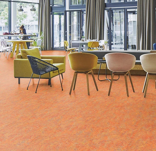 Marmoleum Cinch Loc Seal Square Flooring - Asian Tiger Design 12