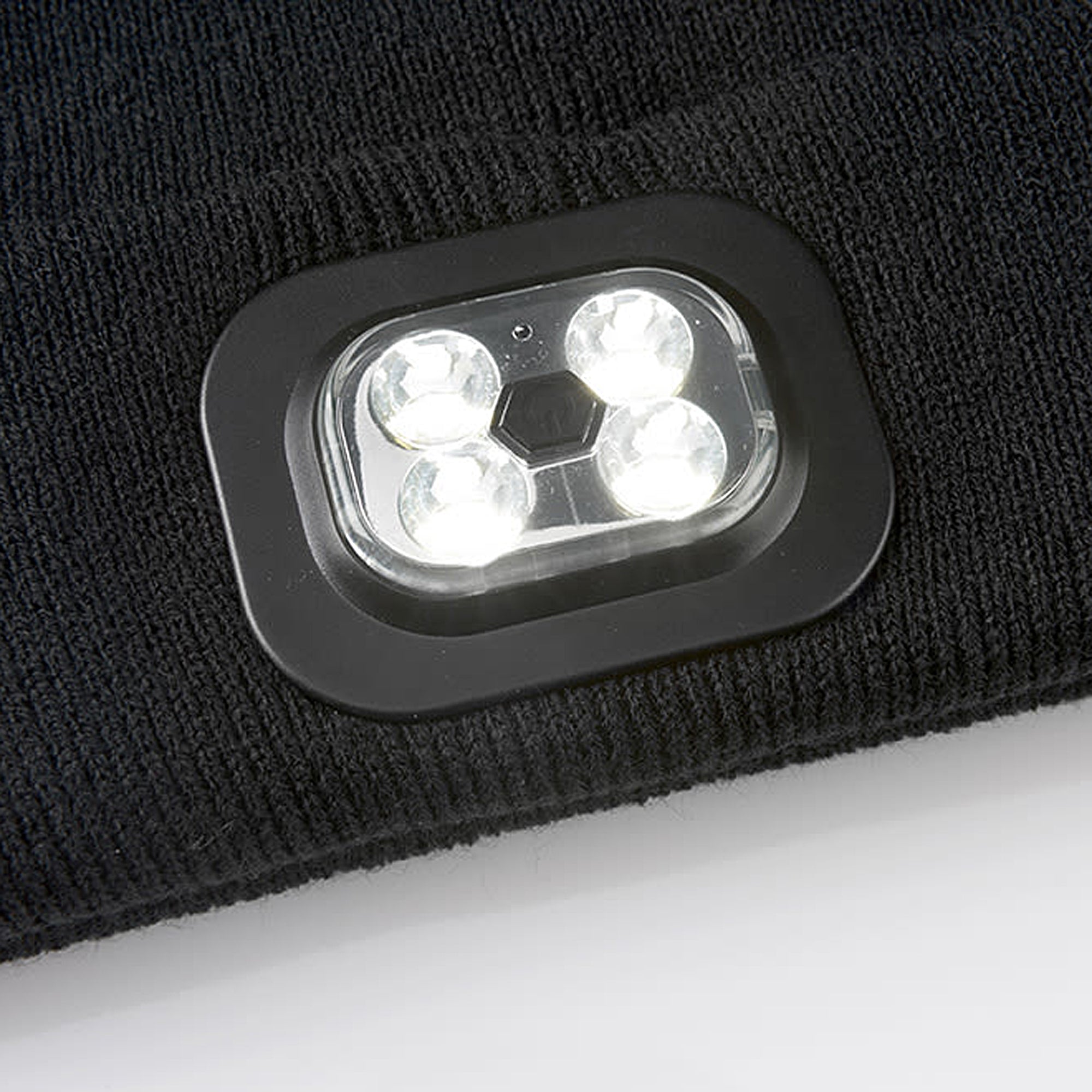 LED Headlamp Hat - Rechargeable Adjustable Head Light for Camping, Hiking, Running & Outdoor Activities - Hands-Free Light Cap with 3 Modes (White/Red)