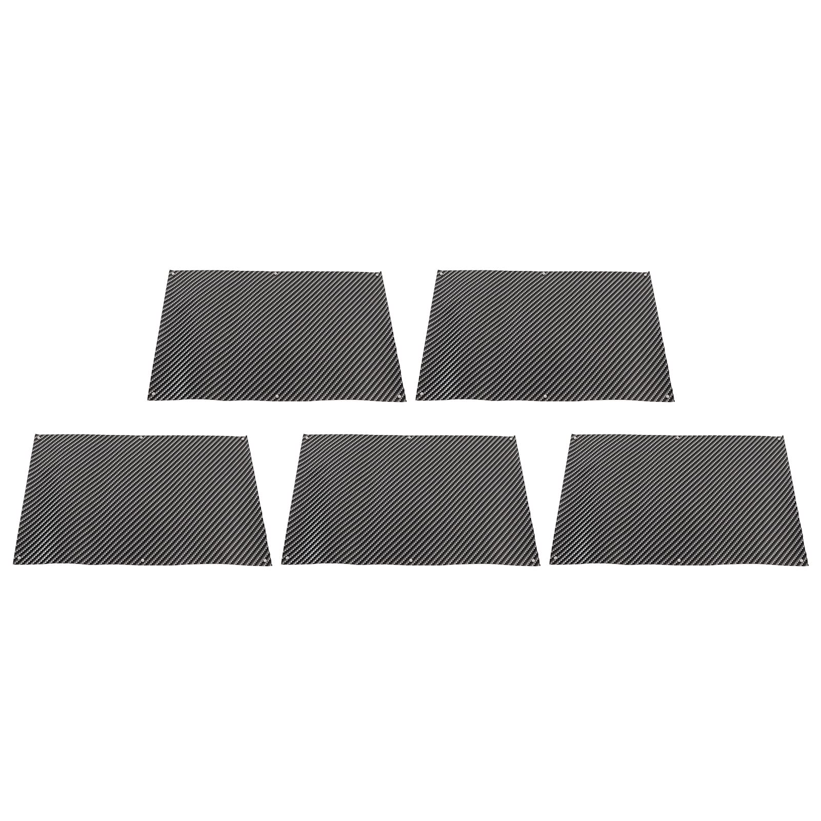 Shanrya RC Wrap Film - Waterproof Carbon Fiber Vinyl Sticker for Car Hood & Bodywork (5pcs) | No Air Bubbles, Easy Application | Perfect for RC Cars, Automotive Customization & DIY Projects