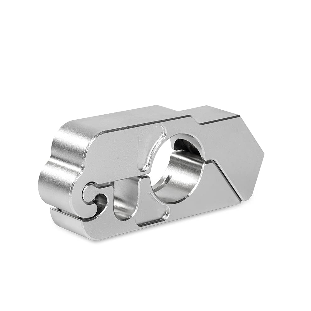 Universal Motorcycle Anti-Theft Grip Lock - Silver Handlebar Throttle Security Lock for Enhanced Motorcycle Protection in Urban and Outdoor Settings