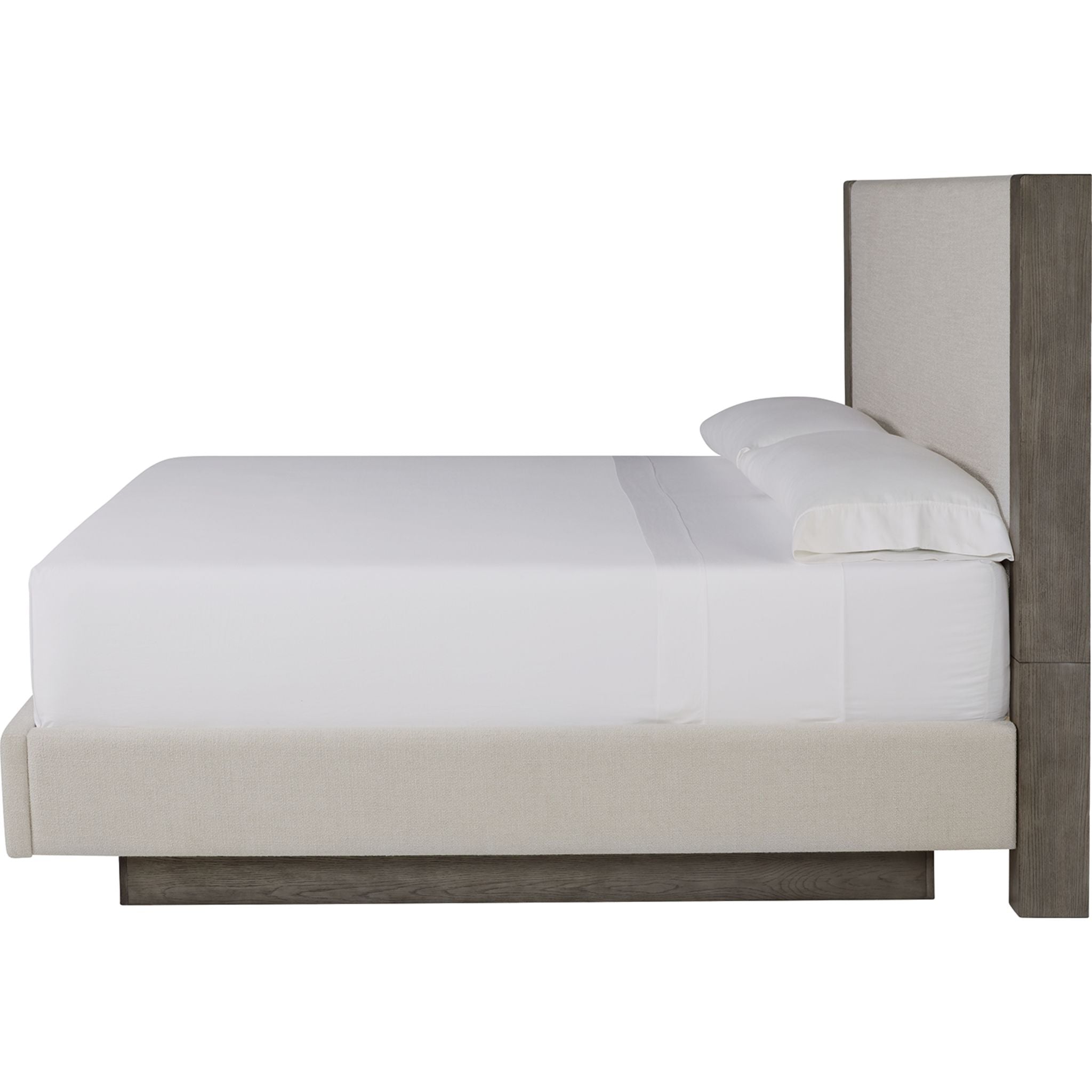 Anibecca Upholstered Panel Bed - Queen Size Weathered Gray Fabric Headboard - Modern Bedroom Furniture for Master & Guest Rooms
