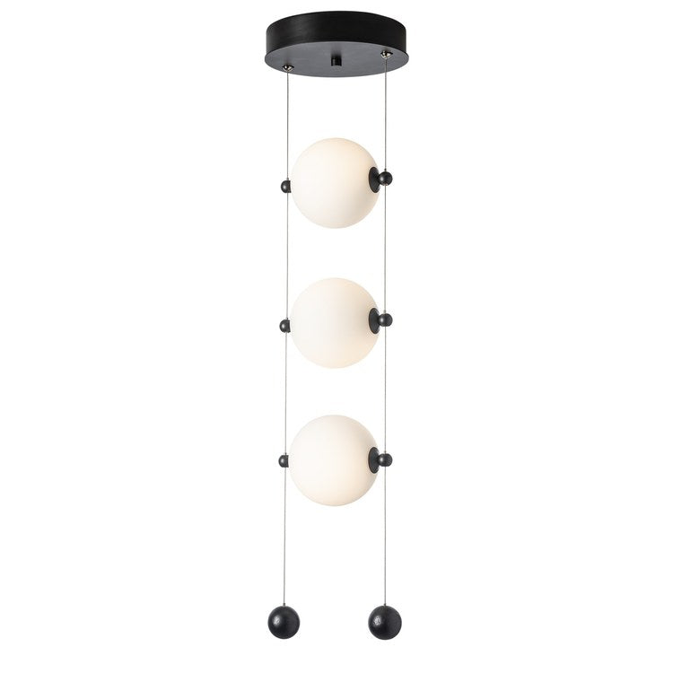 Modern 3-Light LED Pendant Lighting Fixture - Adjustable Hanging Chandelier for Kitchen Island, Dining Room & Bedroom Decor