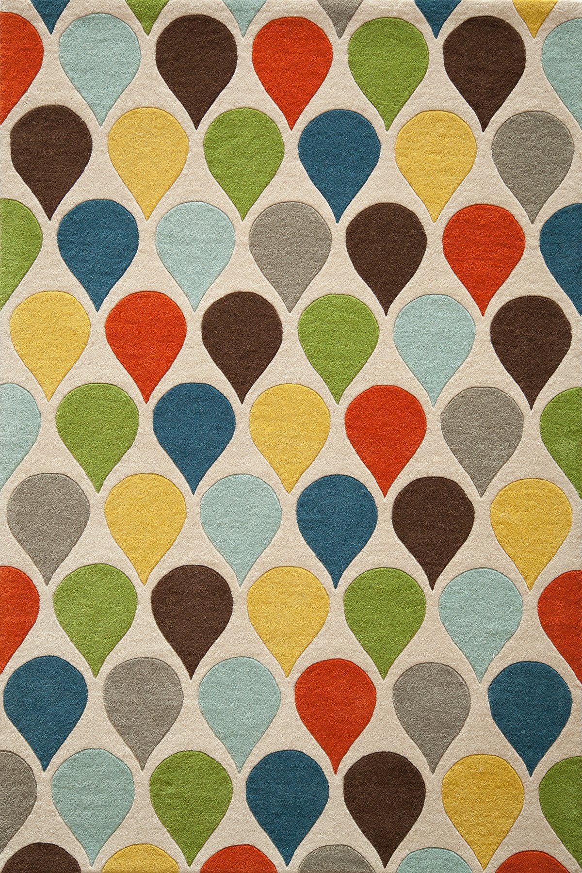 Momeni Delhi Collection 5' x 8' Multi-Color Handmade Area Rug - Boho Chic Living Room Decor, Bedroom Accent Rug for Home & Office