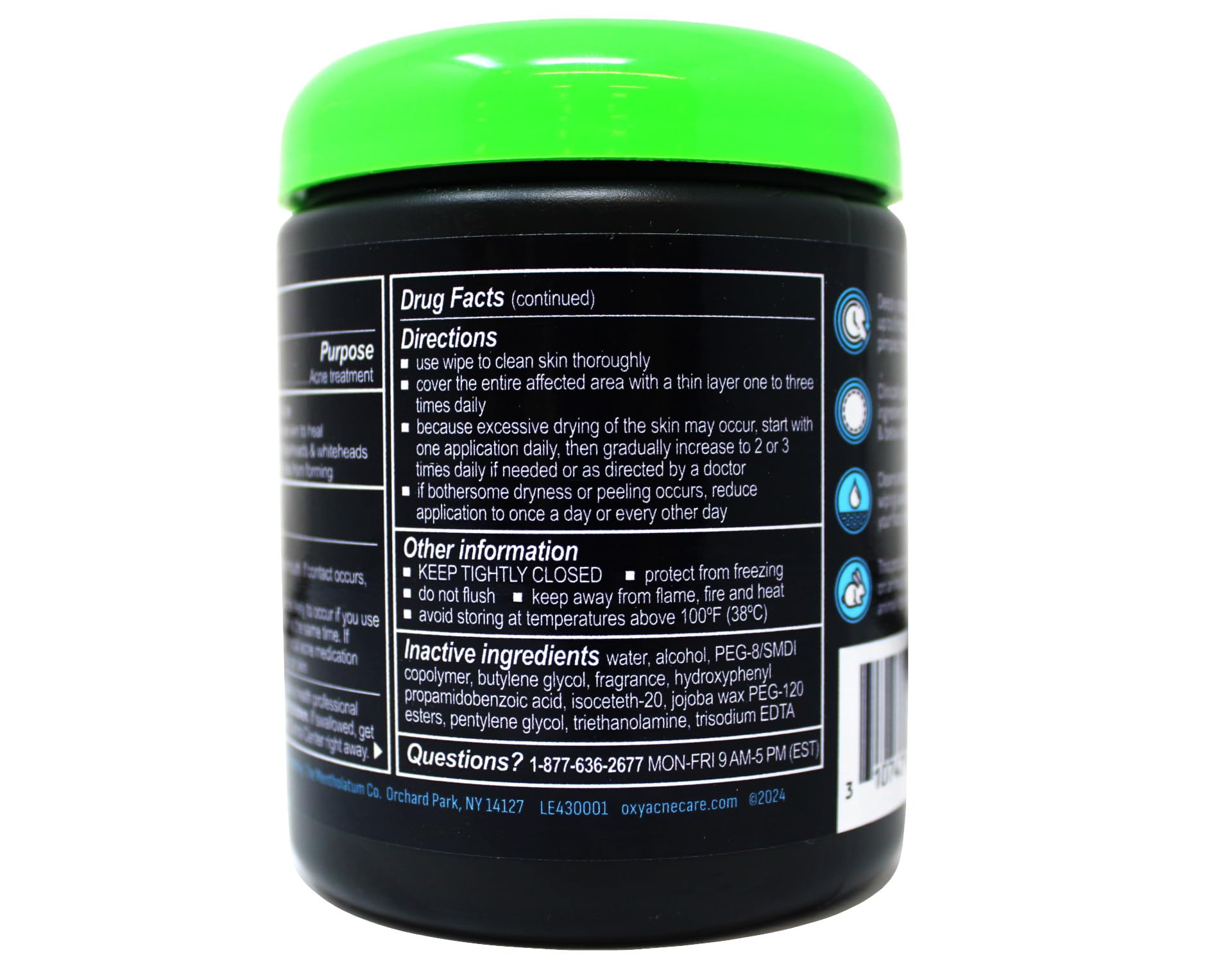 OXY Daily Defense Cleansing Pads - 90 Count (Pack of 9) | Acne Treatment & Oil Control | Perfect for Travel & Gym Skincare Routine