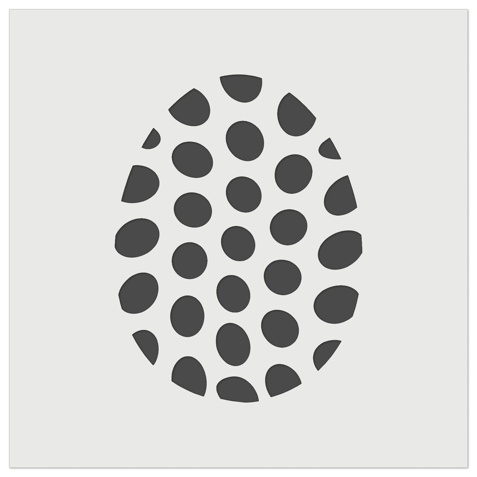 Polka Dot Easter Egg Wall Cookie DIY Craft Reusable Stencil - 9.0 Inch - Perfect for Easter Decorations, Baking, and Holiday Crafts