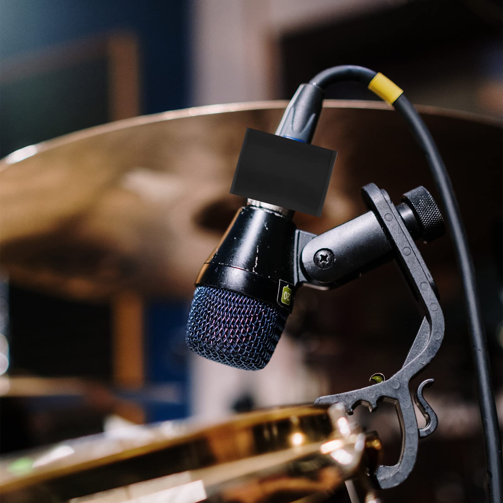 Professional ABS Foam Microphone Flag - Portable Square Cube Shaped Mic Flags for Interview, KTV, Reporter & Host - Durable Mic Accessories with Custom Logo - Perfect for Live Streaming, Podcasting & Studio Recordings