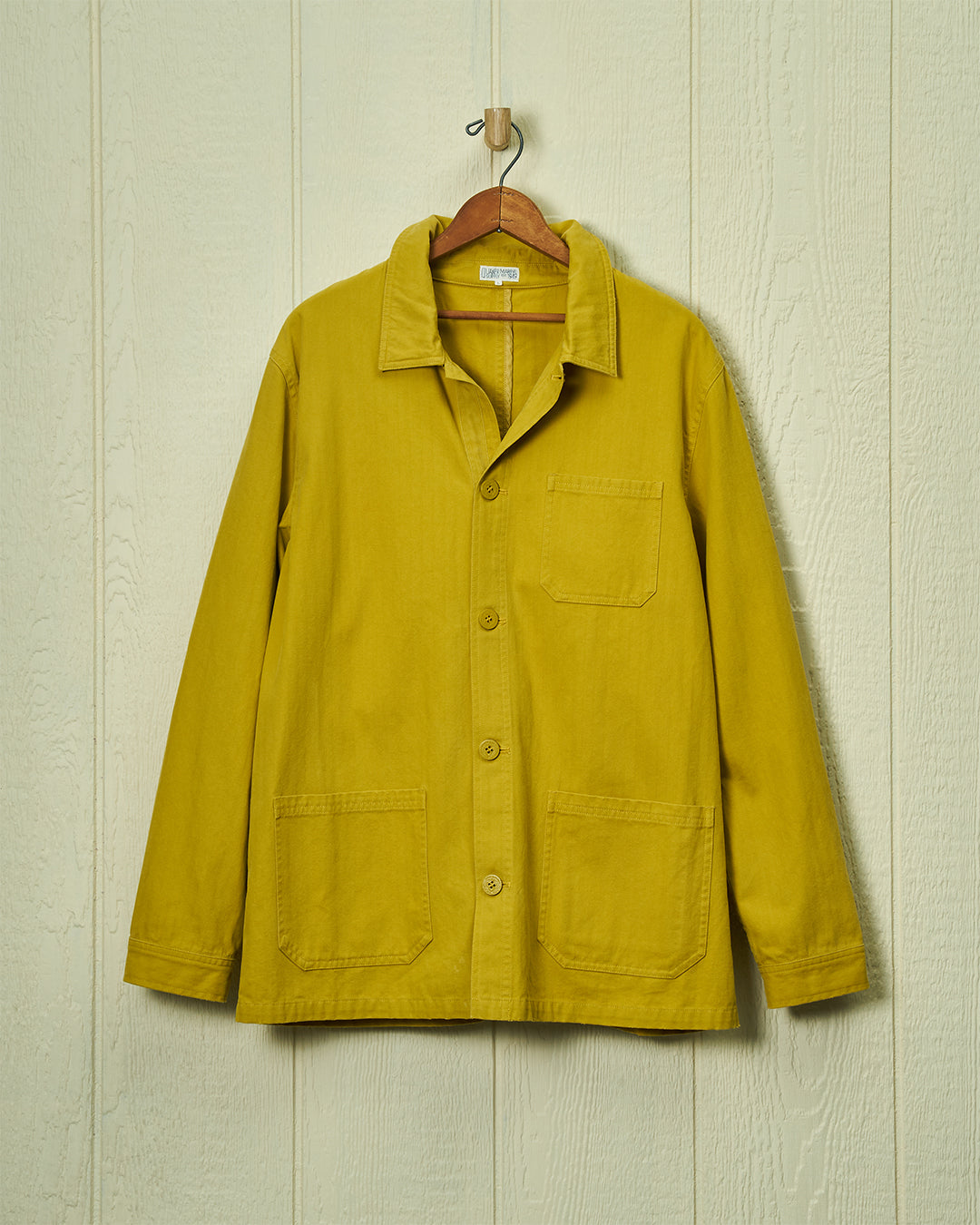 French Workman’s Jacket in Squash Herringbone - Durable Vintage Style Denim Jacket for Men | Perfect for Casual Wear, Outdoor Adventures & Workwear Fashion