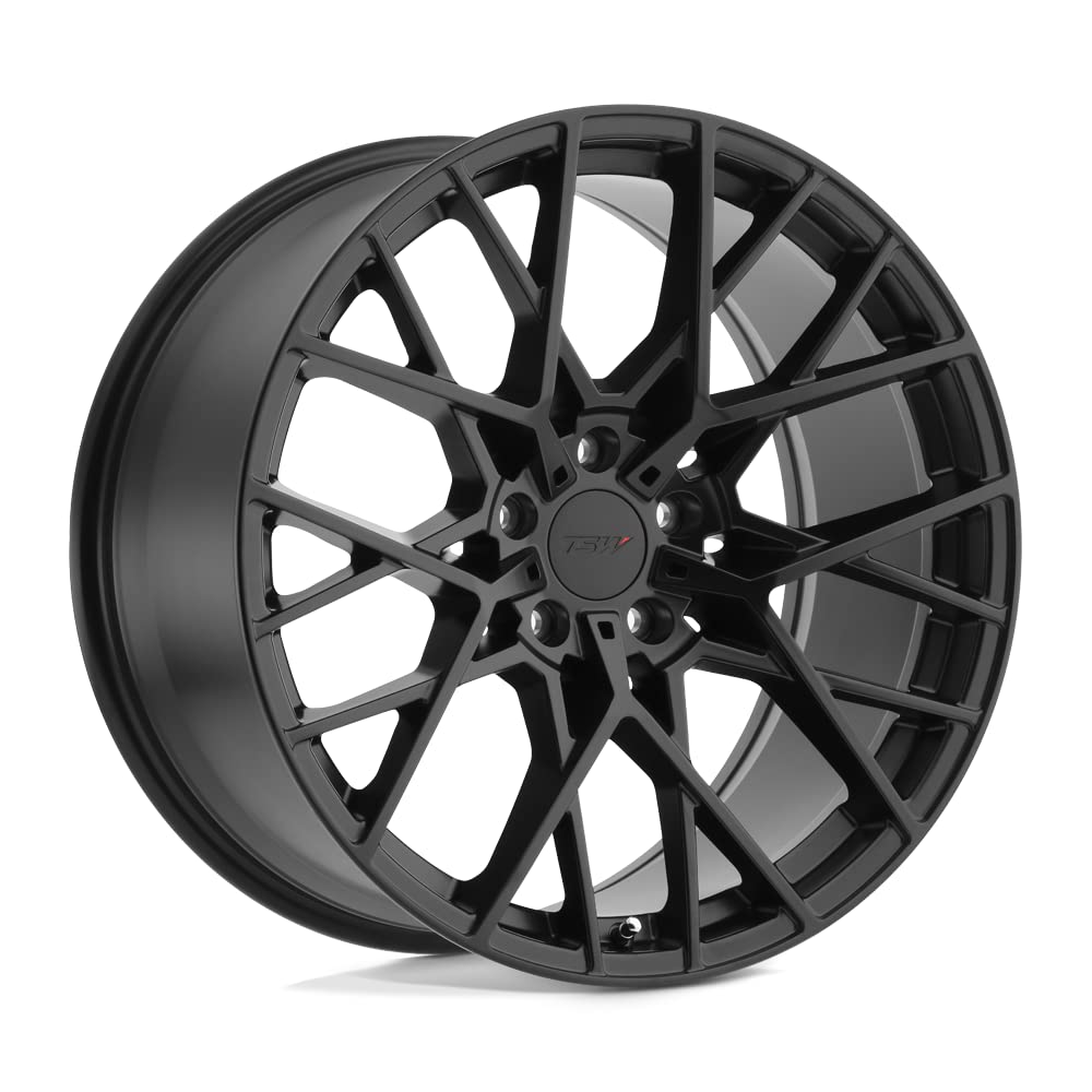 TSW Sebring Matte Black Aluminum Wheel 22x10.5 Inches 5x120mm Bolt Pattern 35mm Offset - Perfect for Luxury SUVs & Performance Vehicles